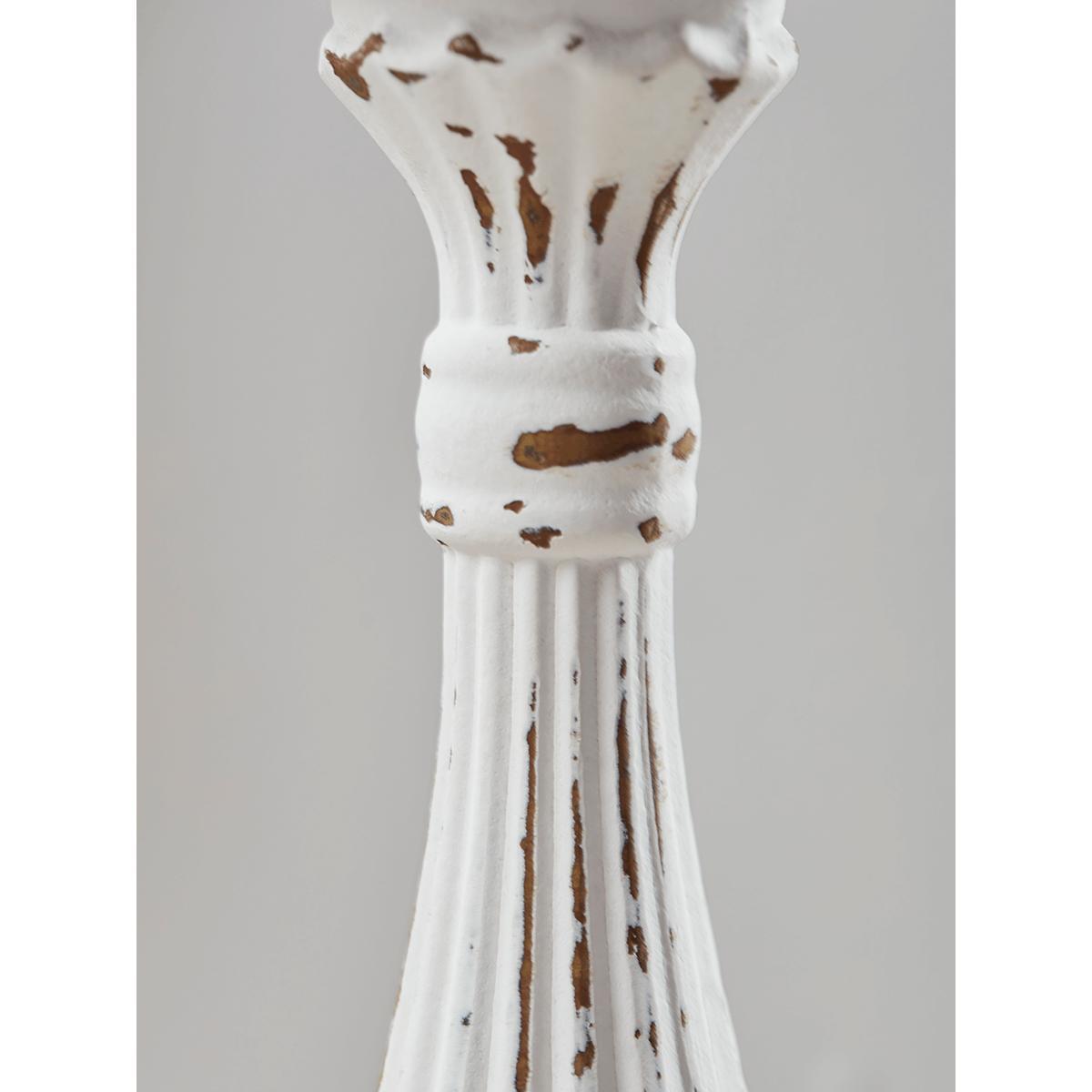 NEW Whitewashed Pillar Candle Holder - Large – image 5