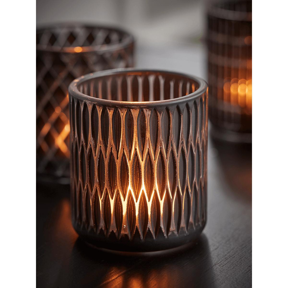 NEW Four Black Geometric Tealight Holders – image 2