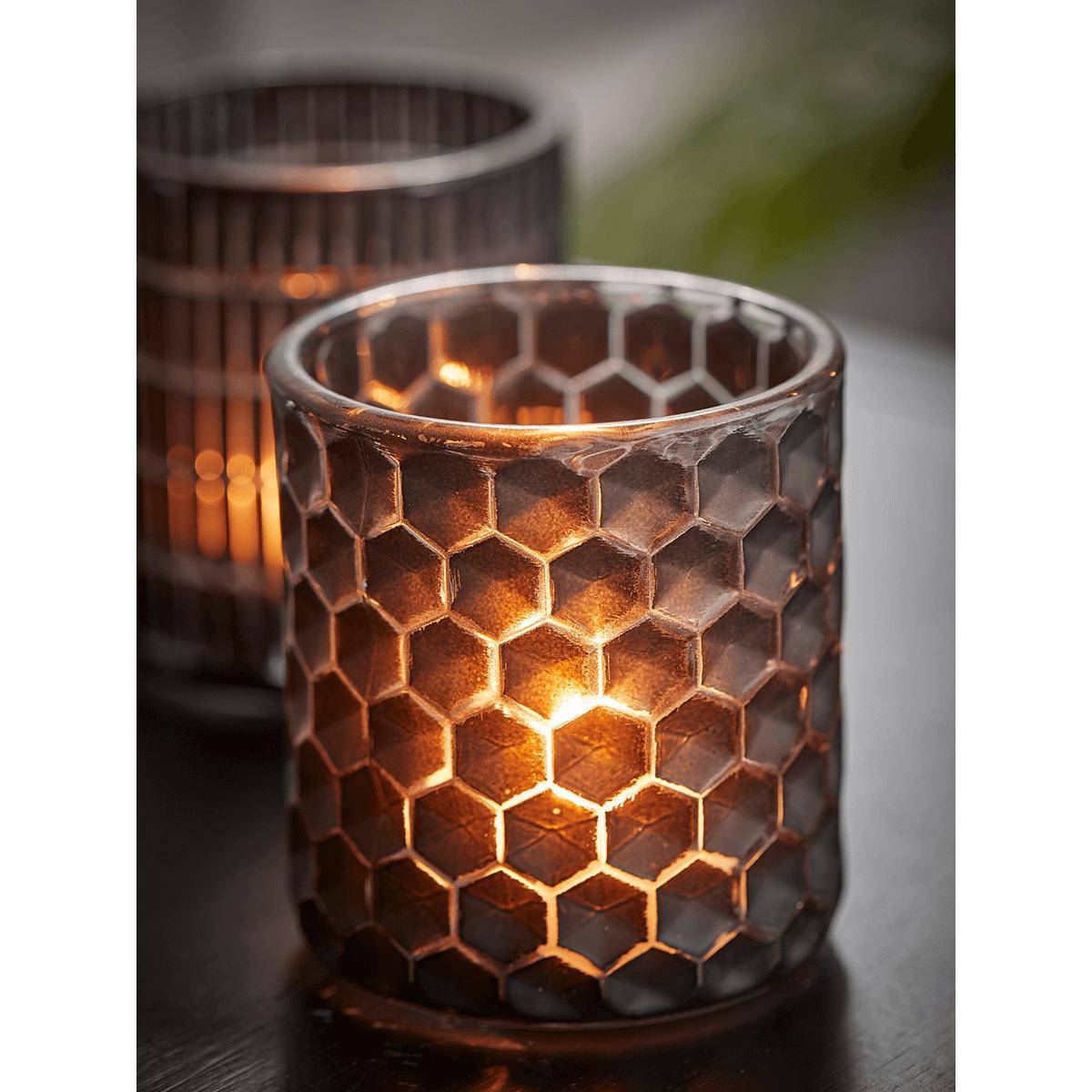 NEW Four Black Geometric Tealight Holders – image 3