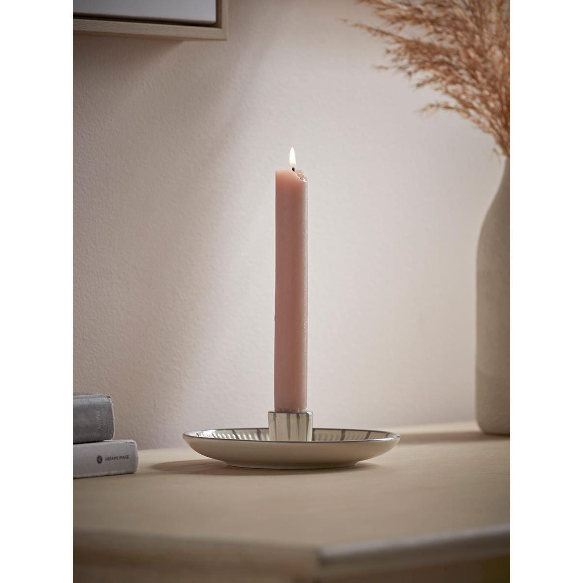 Striped Dinner Candle Holder – image 2
