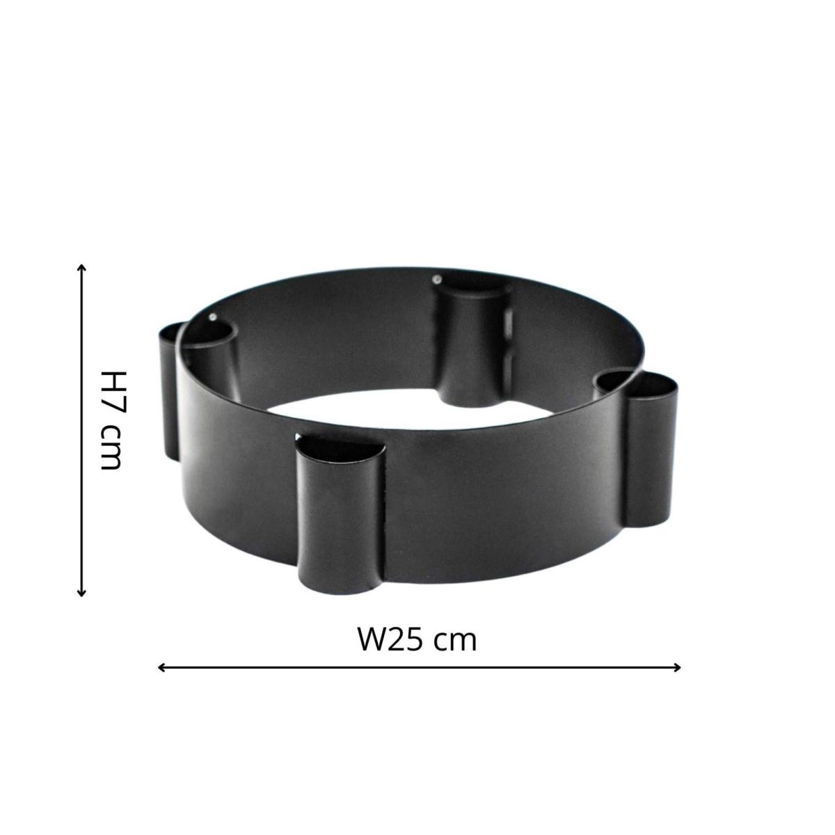 Black Centrepiece Candle Holder Black – image 2