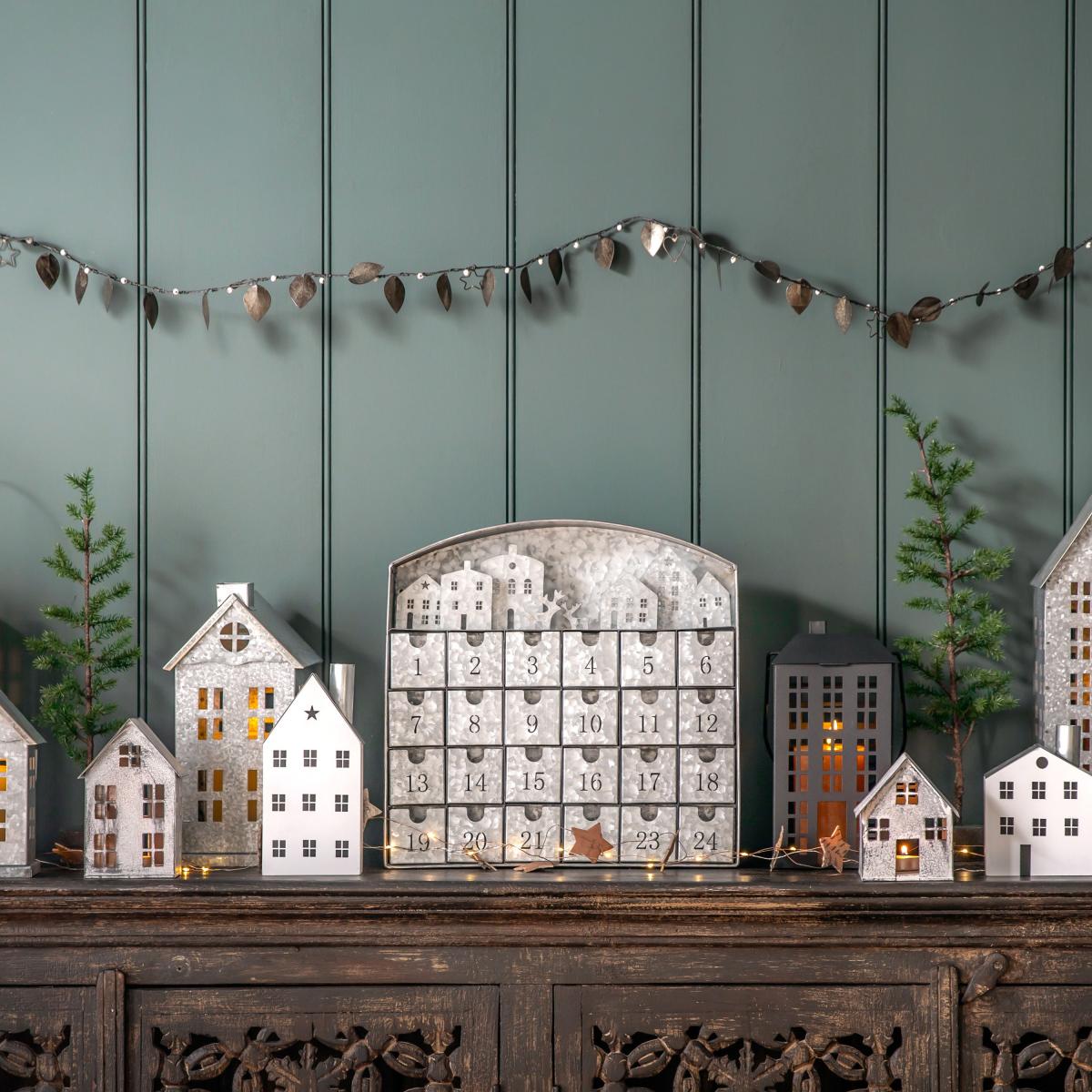 Large Antique Home Candle Holder Grey – image 2