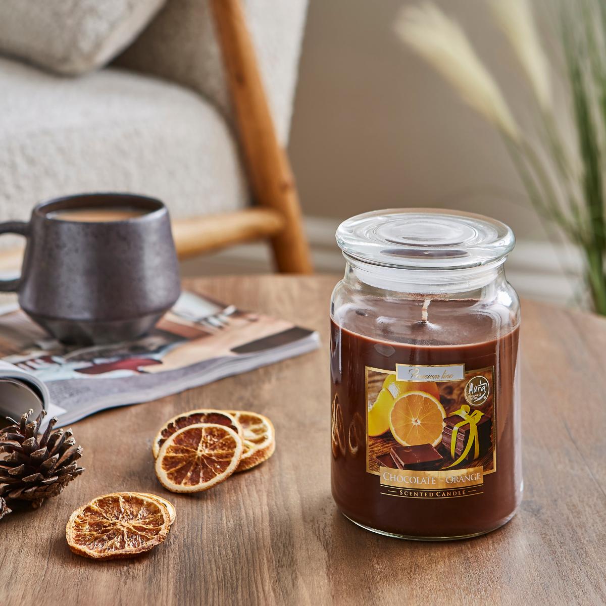 Chocolate Orange Jar Candle Brown – image 2