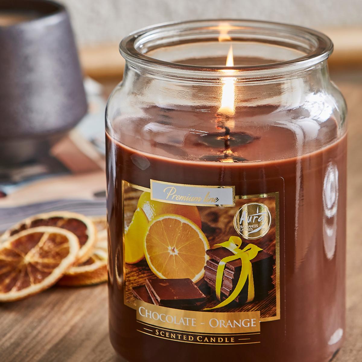 Chocolate Orange Jar Candle Brown – image 3
