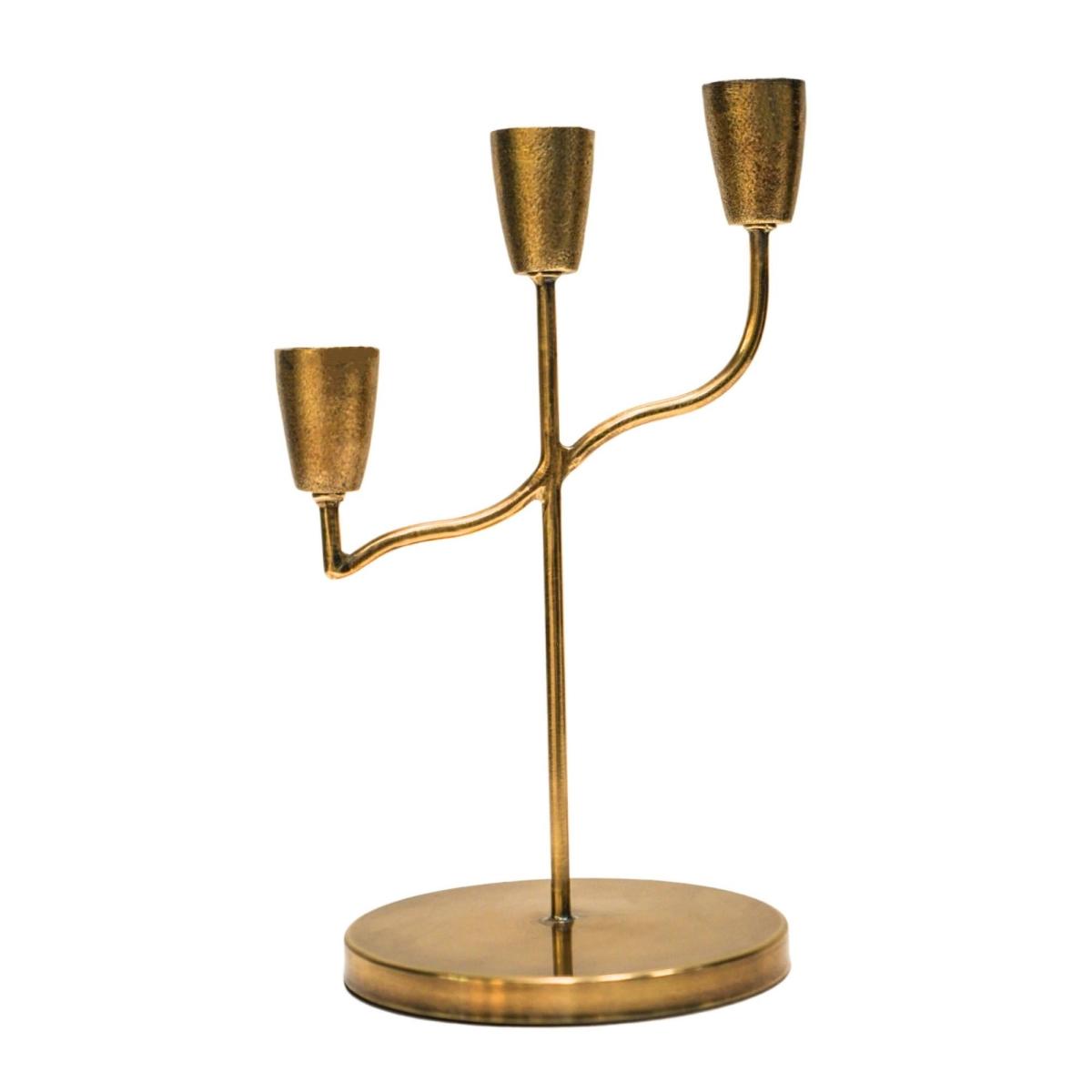 Cast Taper Candle Holder Brass – image 2