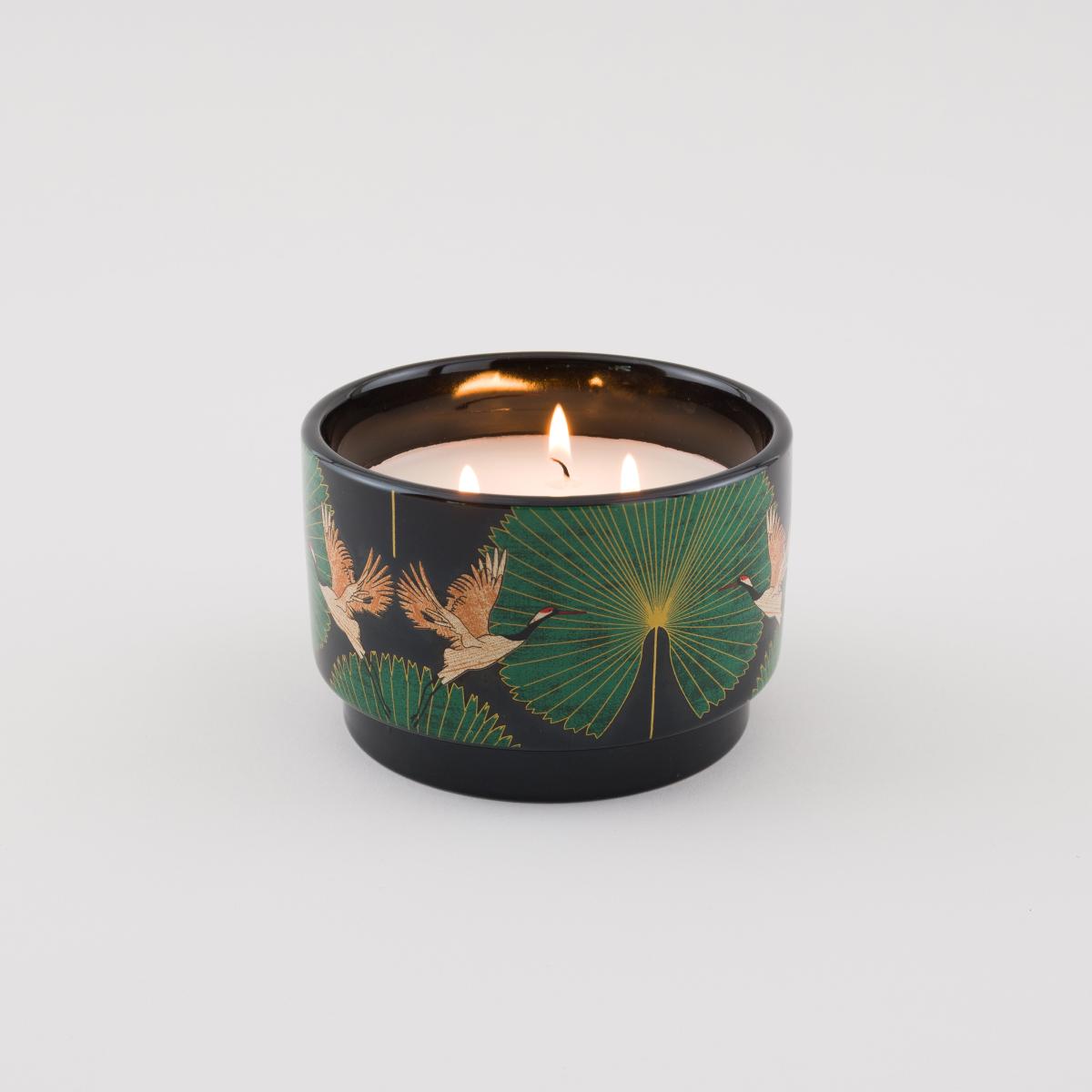 Luxe Cranes Ceramic wick Candle MultiColoured – image 2
