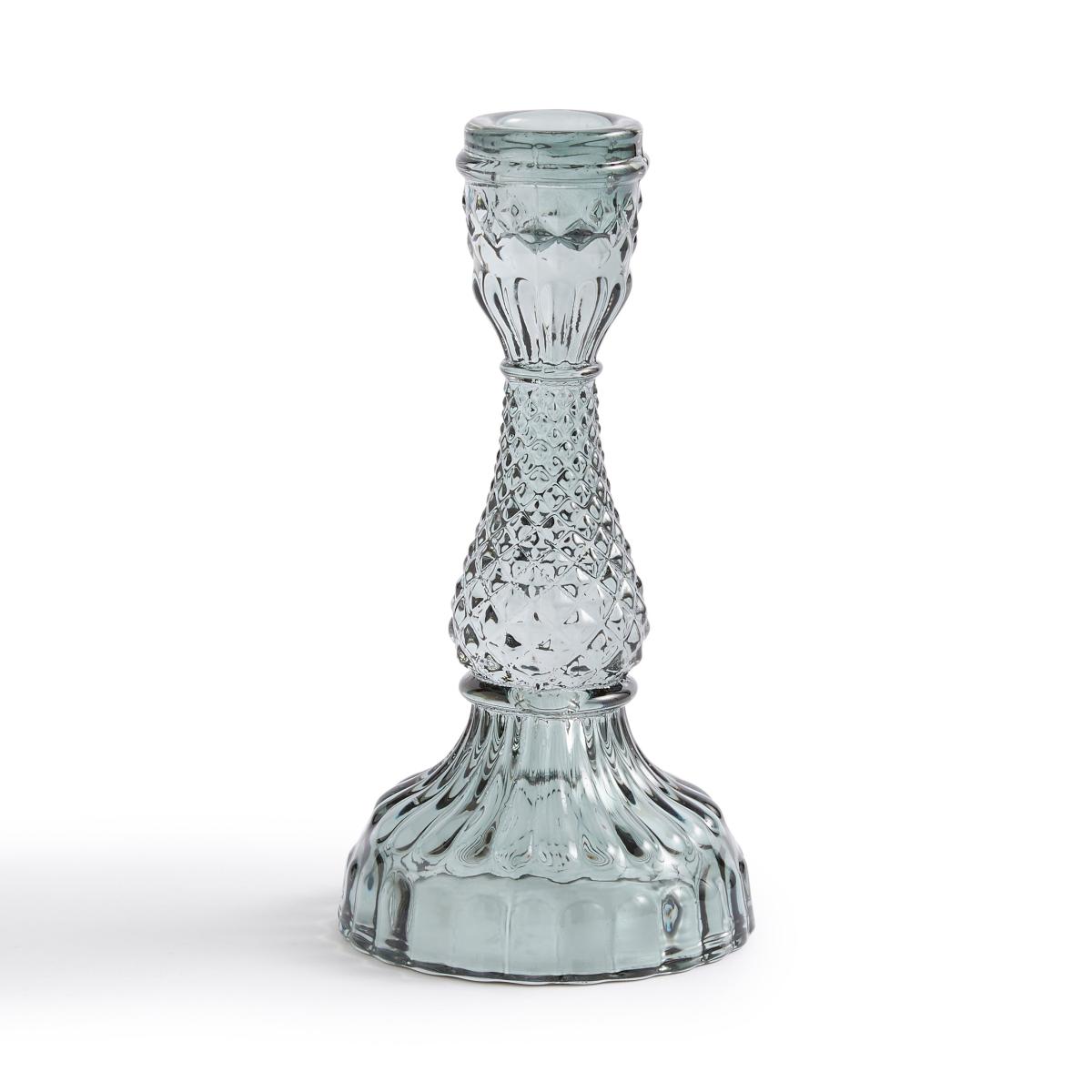 Cut Glass Taper Candle Holder Clear – image 4