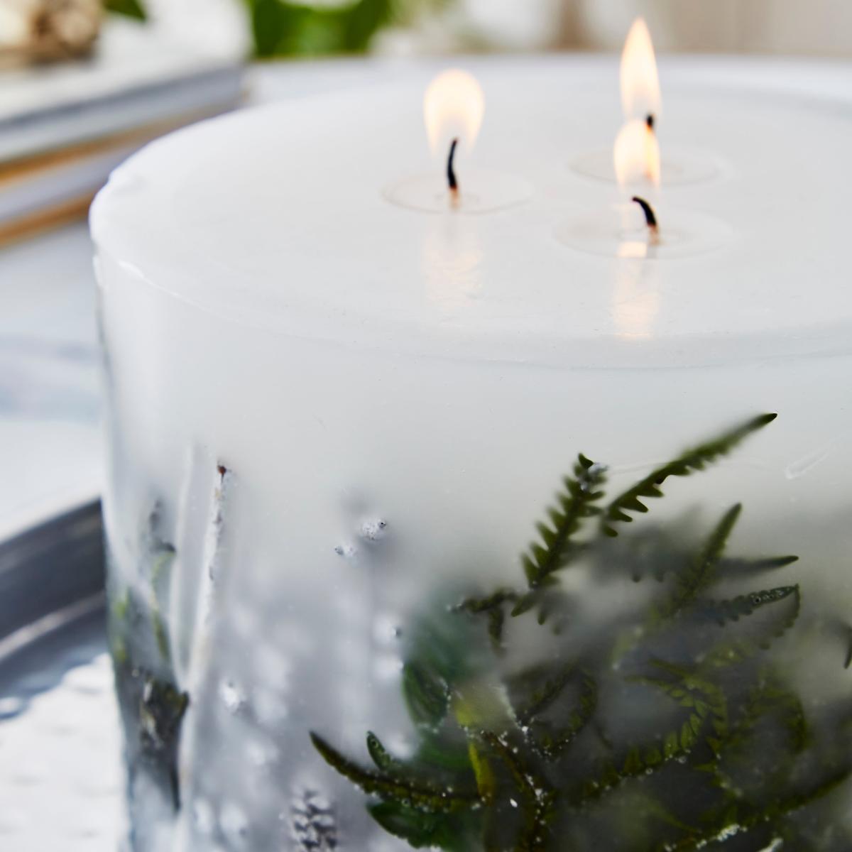 Luxe Wax Inclusion Wick Candle White – image 2