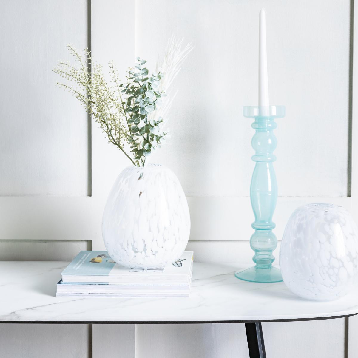 Ord Candlestick 25cm Ice Blue – image 4