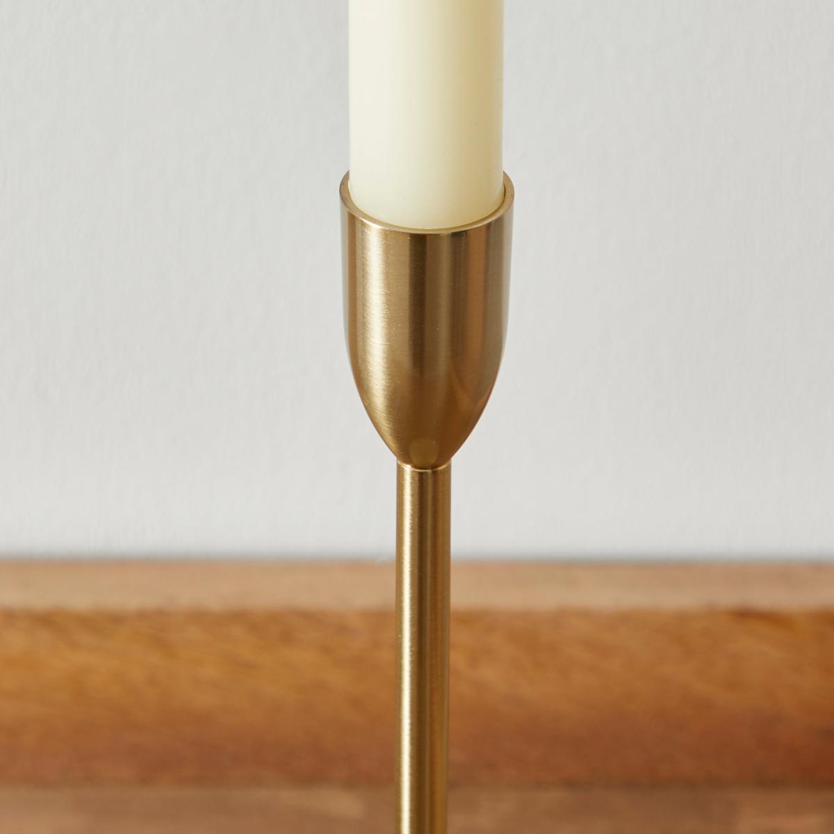 Slim Gold Metal Candle Holder Gold – image 2