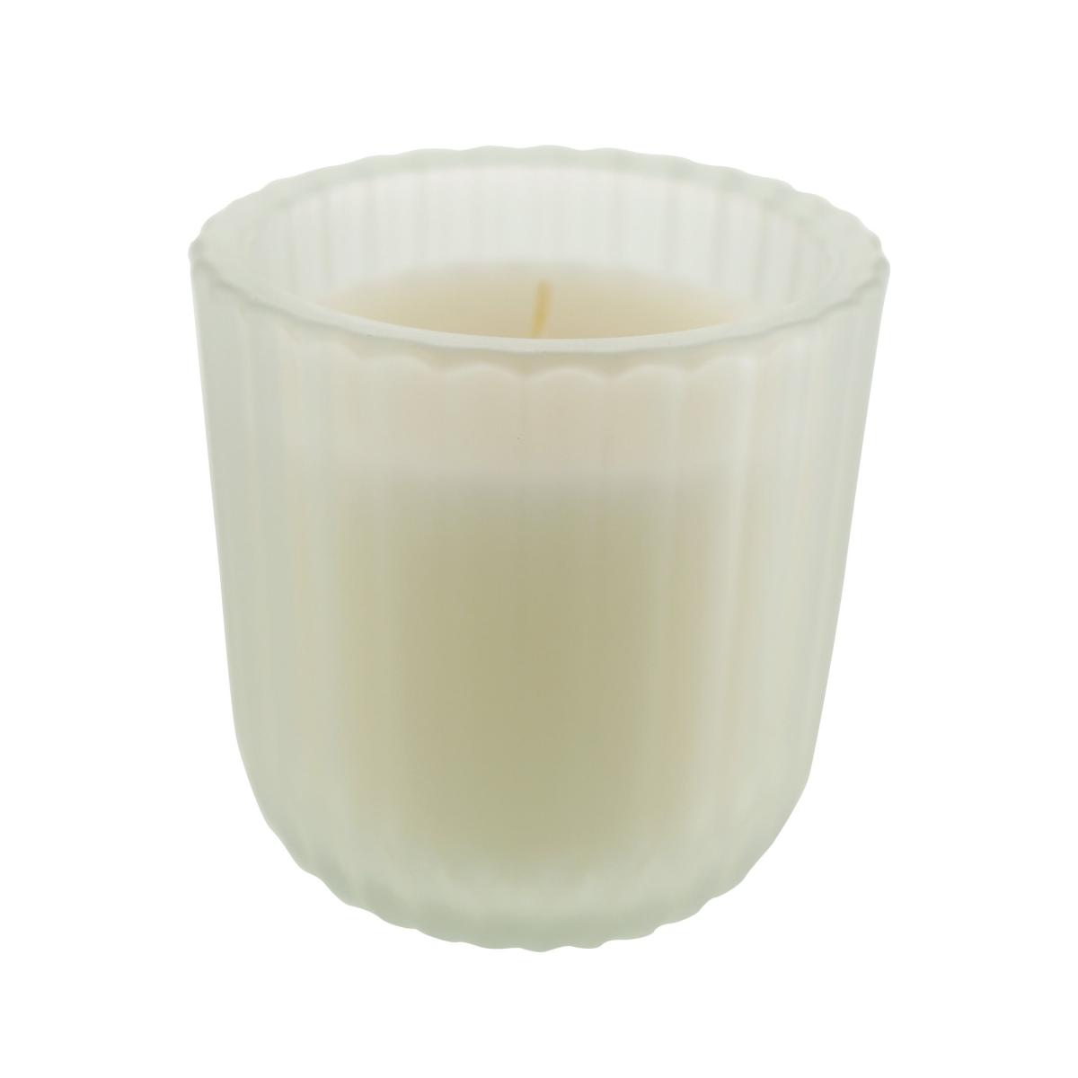 Cassis Ribbed Glass Candle Clear – image 2