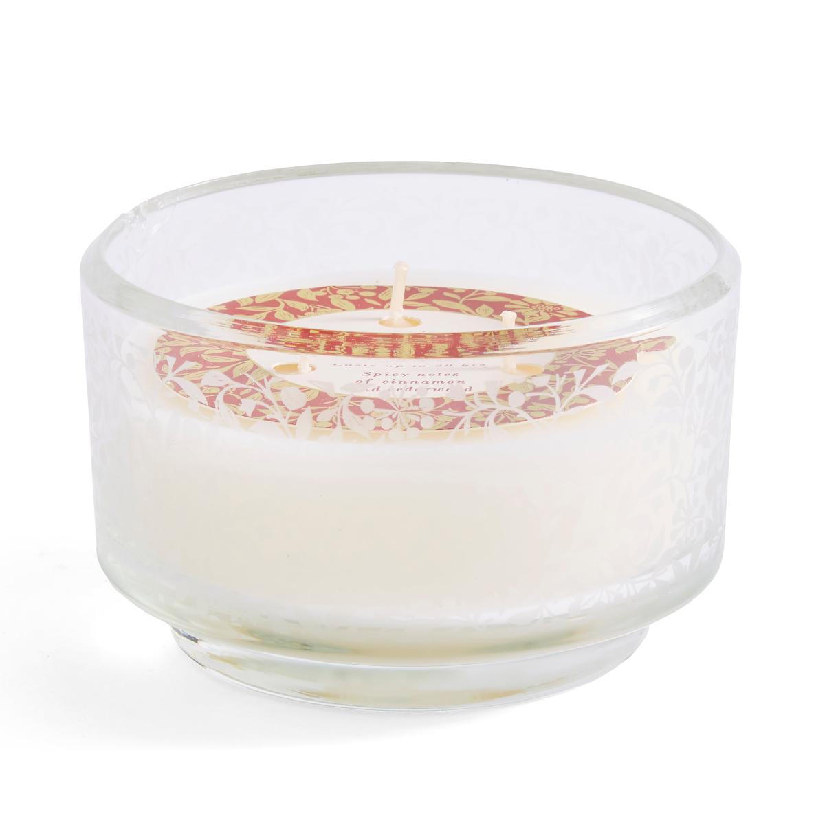 Traditional Holly Berry Winter Wick Candle White – image 4
