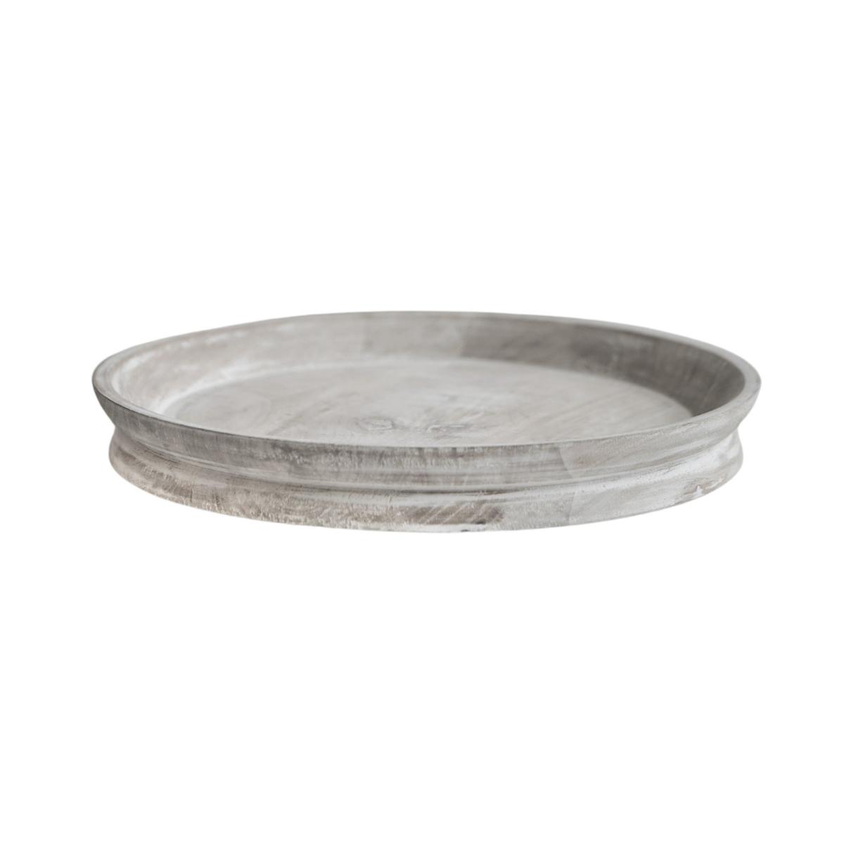 Padstow White Wash Wooden Candle Tray White – image 2