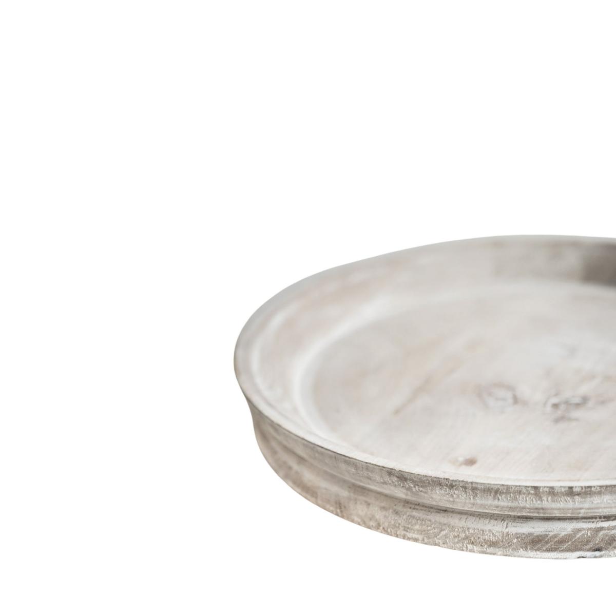 Padstow White Wash Wooden Candle Tray White – image 3