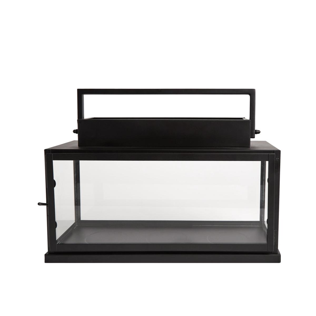 London 3 Pillar Candle lantern Black – image 3