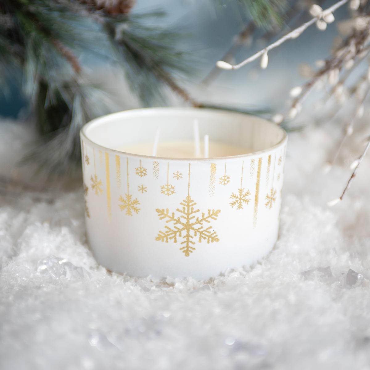Season To Sparkle Wick Candle White