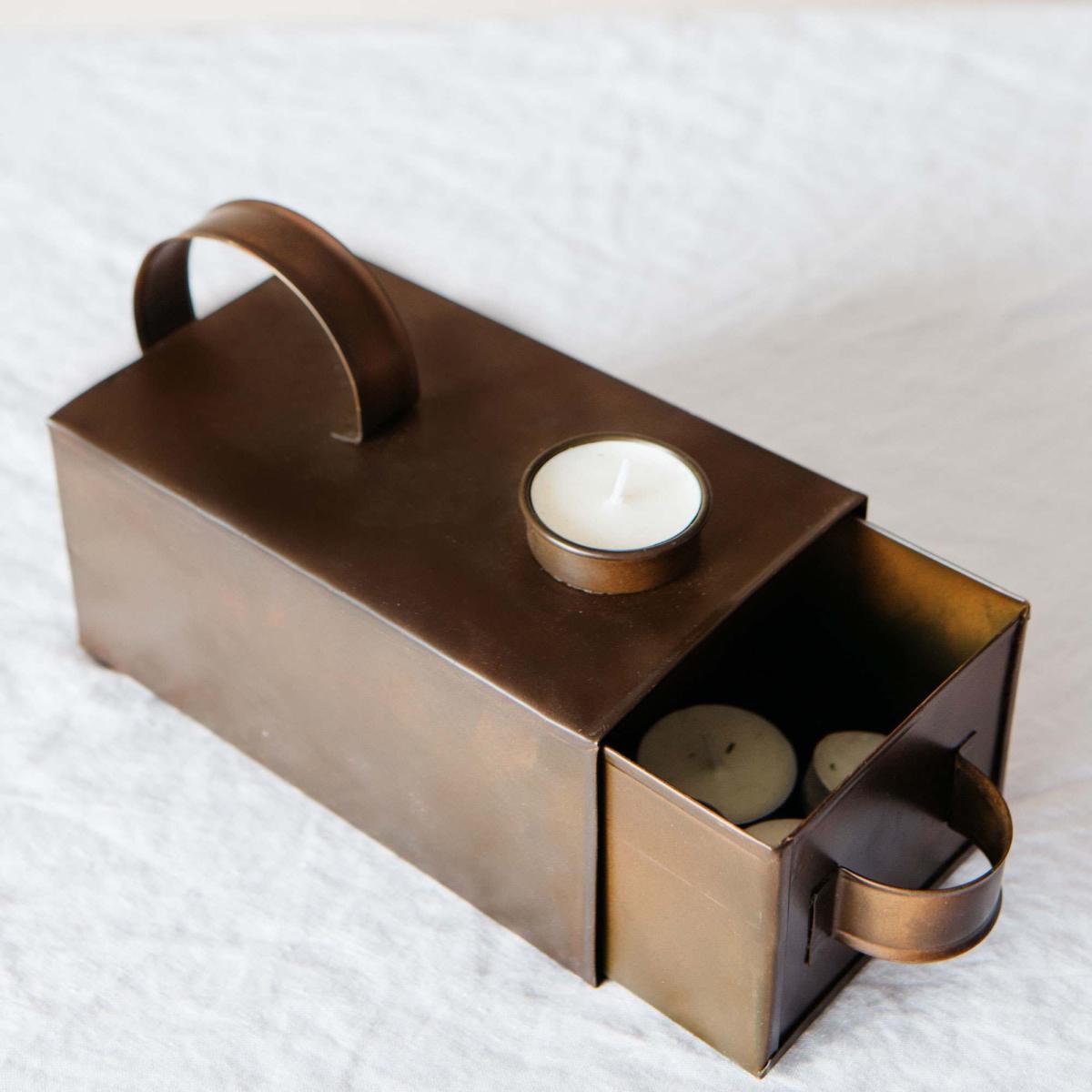 Iron Box Tea Light Holder – image 2