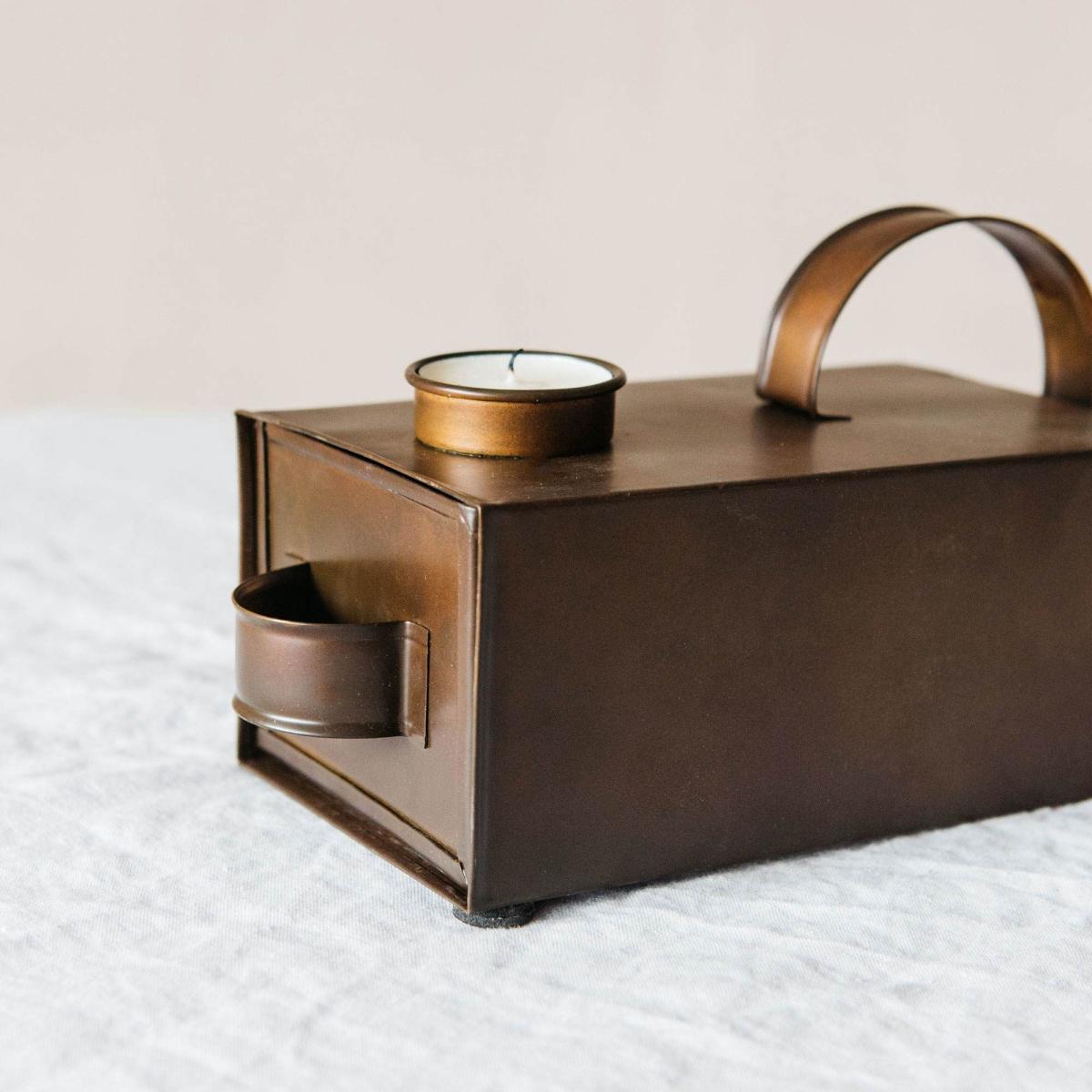 Iron Box Tea Light Holder – image 3