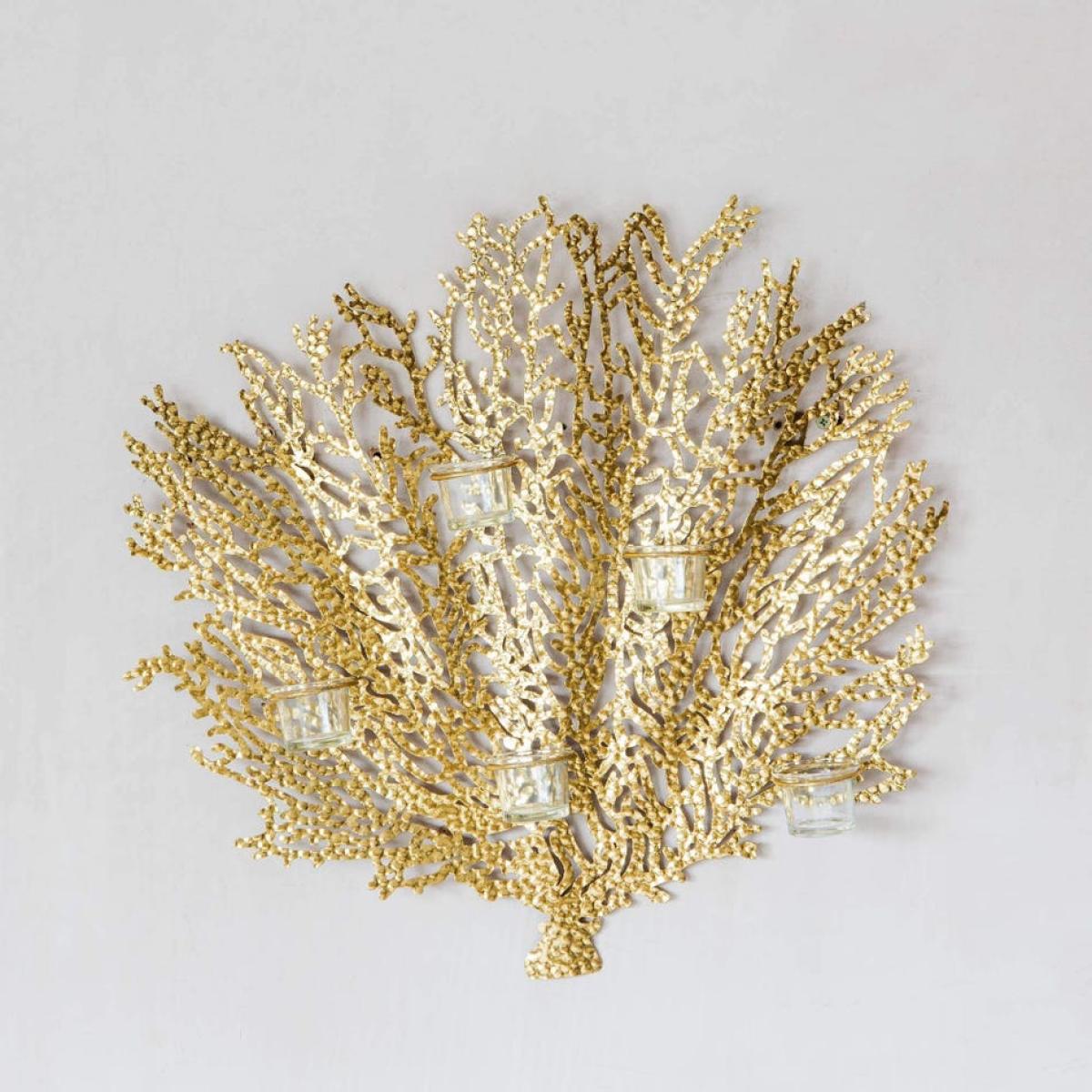 Graham and Green Gold Coral Candle Holder – image 2