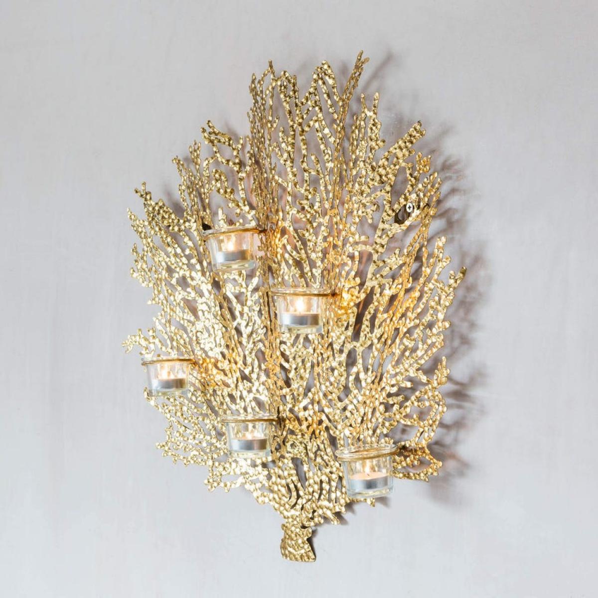 Graham and Green Gold Coral Candle Holder – image 3
