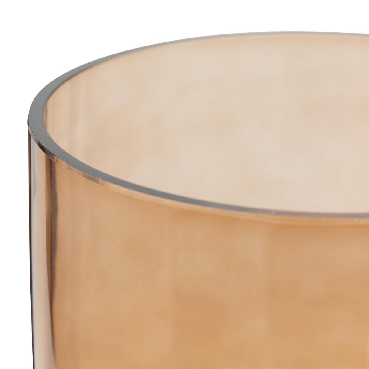 Habitat Small Glass Hurricane Lantern - Orange – image 4