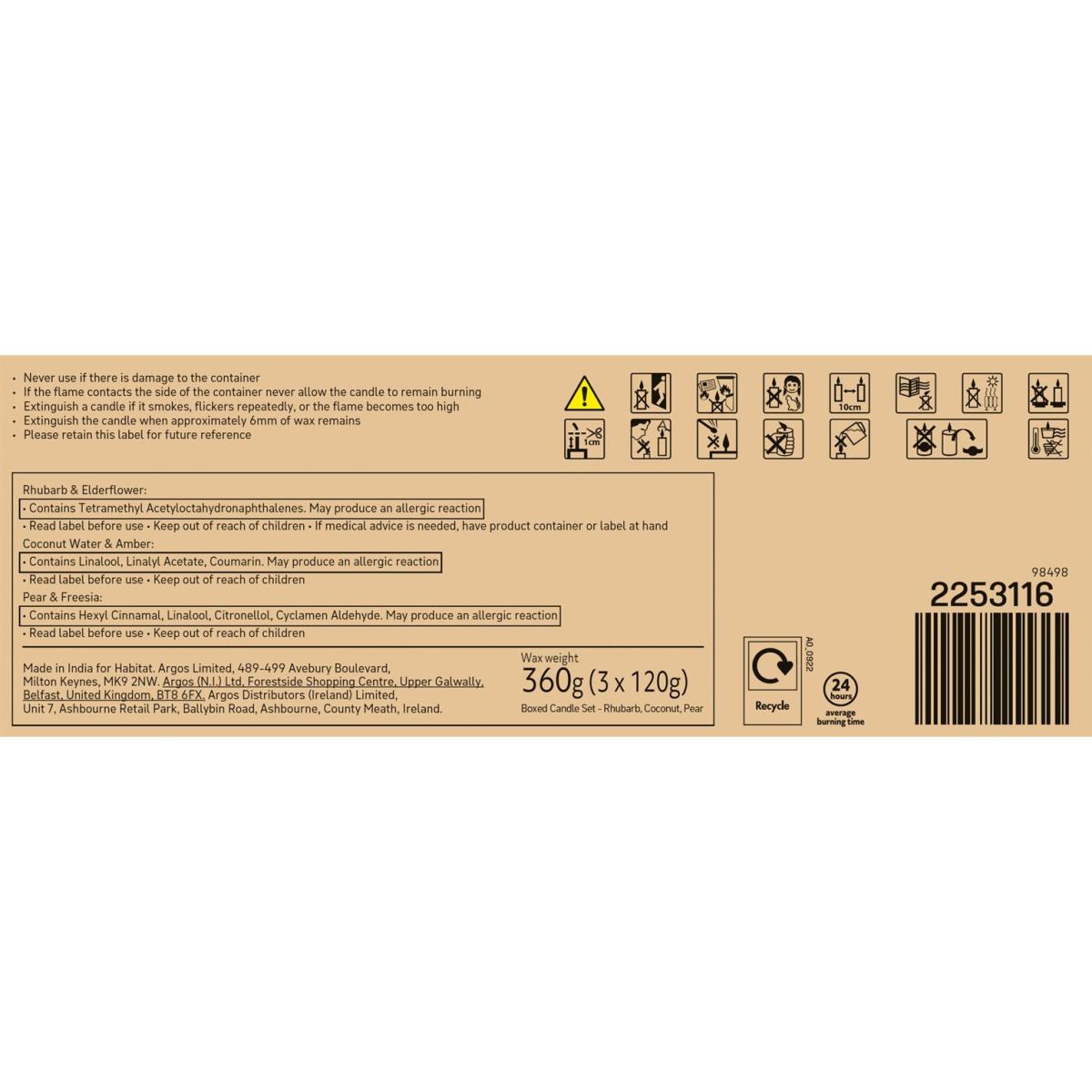 Habitat Medium Scented Boxed Candle Set - Set of 3 – image 5