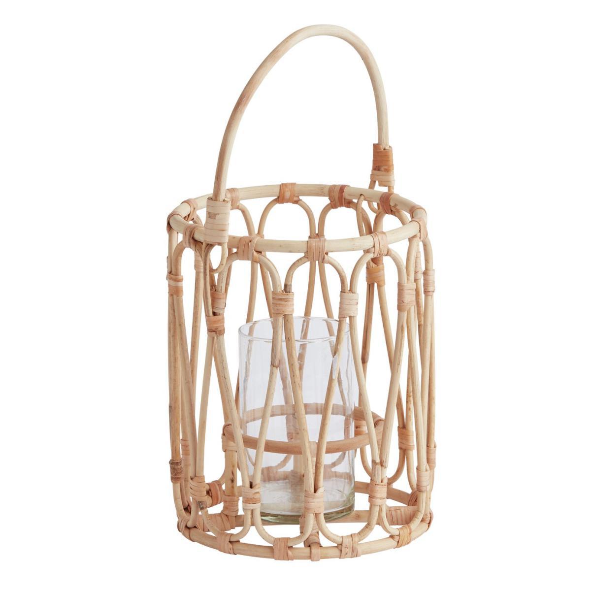 Habitat Small Bamboo Lantern Candle Holder - Natural – image 3