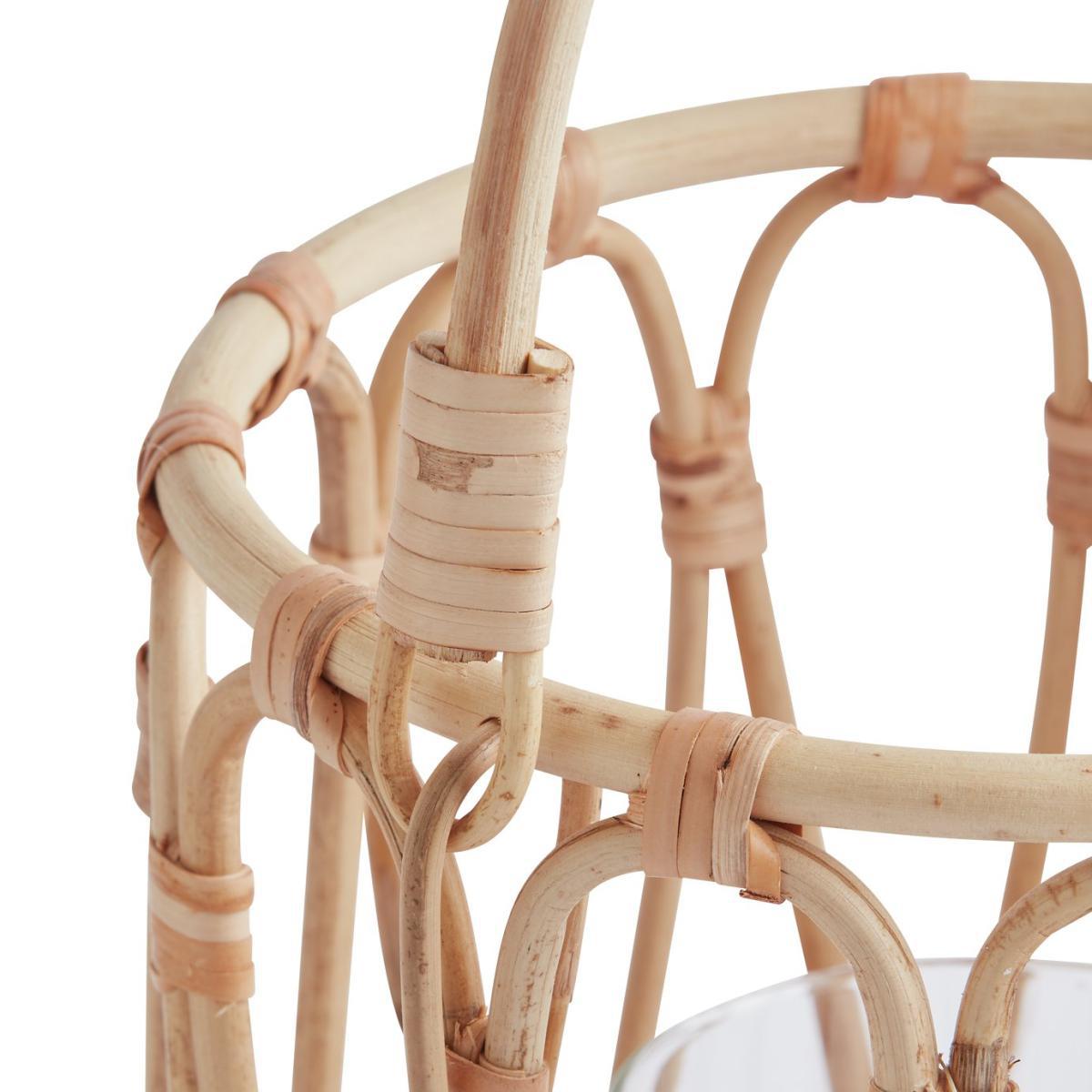 Habitat Small Bamboo Lantern Candle Holder - Natural – image 4