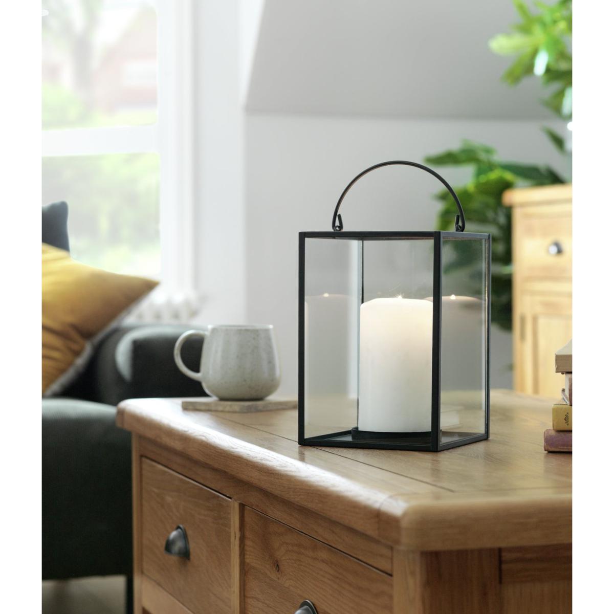 Habitat Medium Lantern Candle Holder - Black – image 2