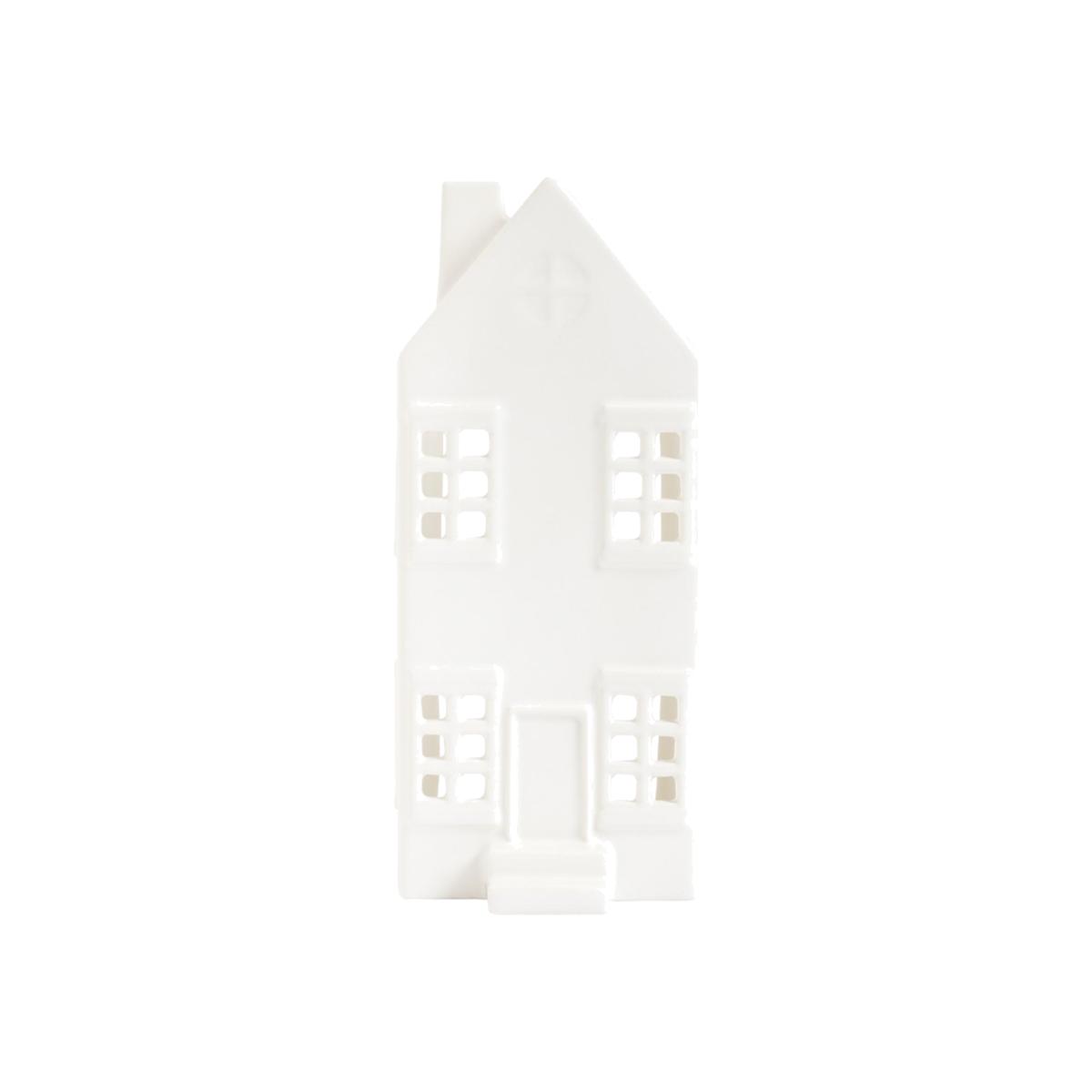 Habitat Ceramic House Shaped Tealight Holder - White – image 1