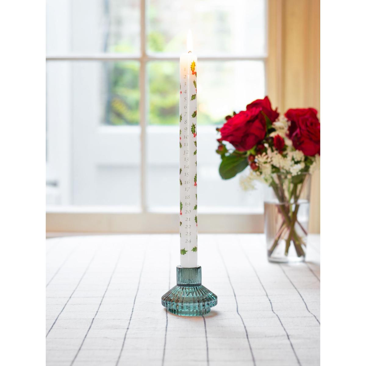 Talking Tables Holly Advent Dinner Candle – image 2
