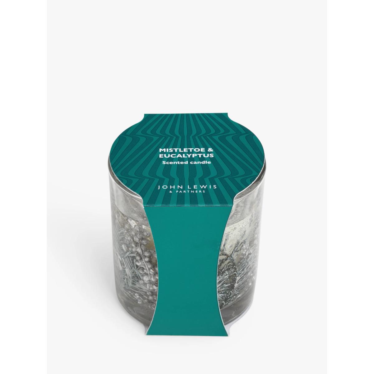 John Lewis Misteltoe & Eucalyptus Gel Scented Candle, 75g – image 3