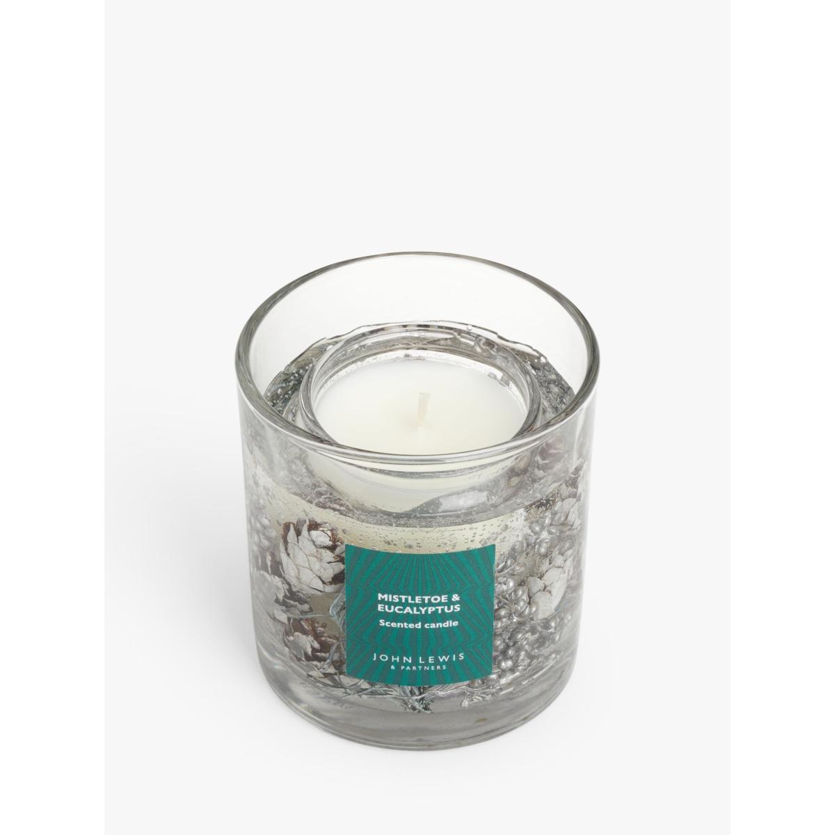 John Lewis Misteltoe & Eucalyptus Gel Scented Candle, 75g – image 4