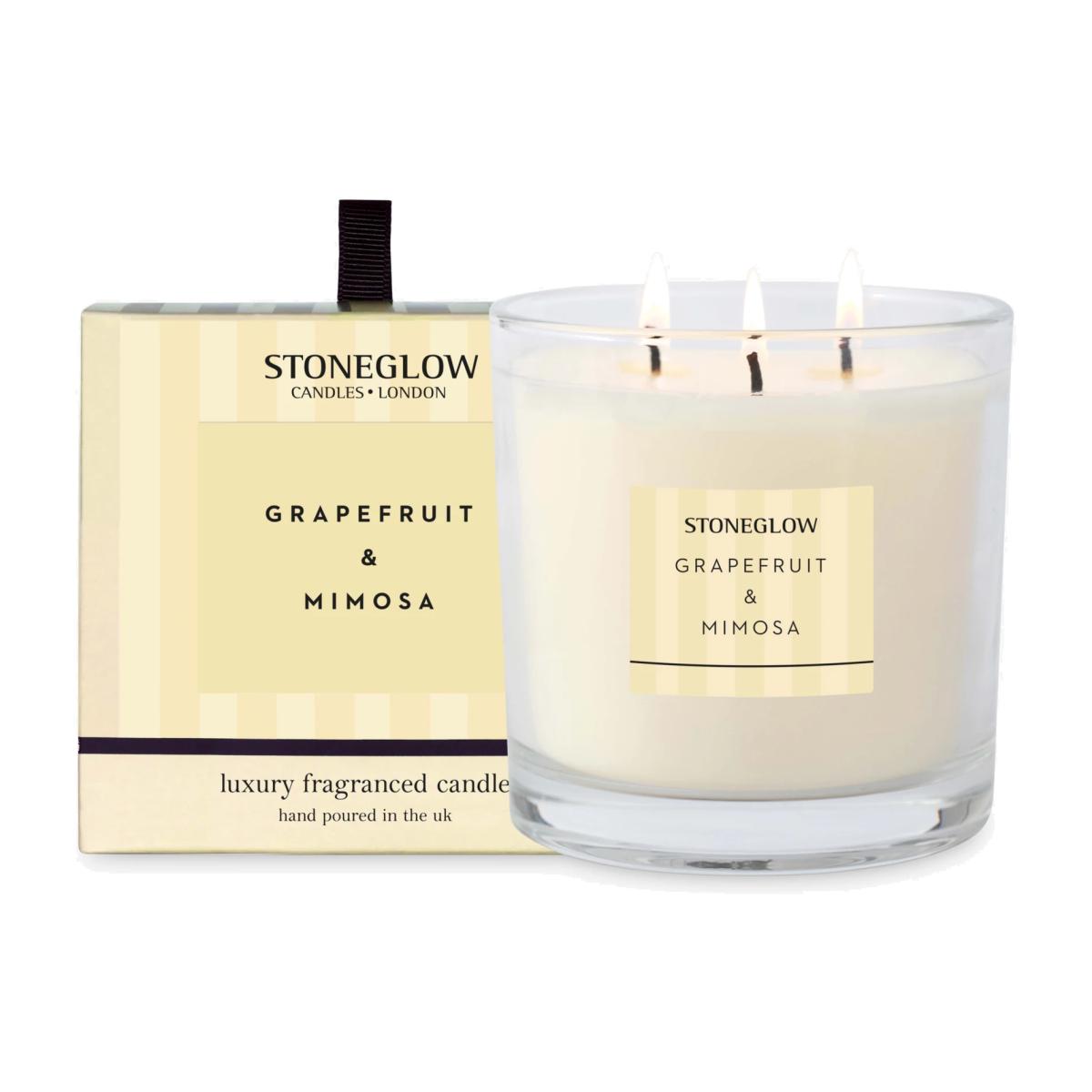 Stoneglow Grapefruit & Mimosa Scented Candle, 760g