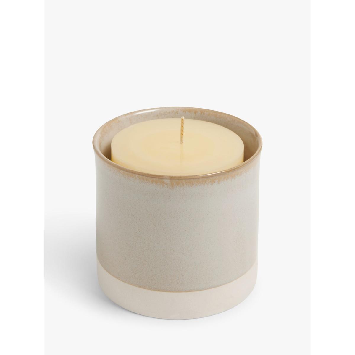 John Lewis Simplicity Eucalyptus & Verbena Pillar Refill Candle, 265g – image 3