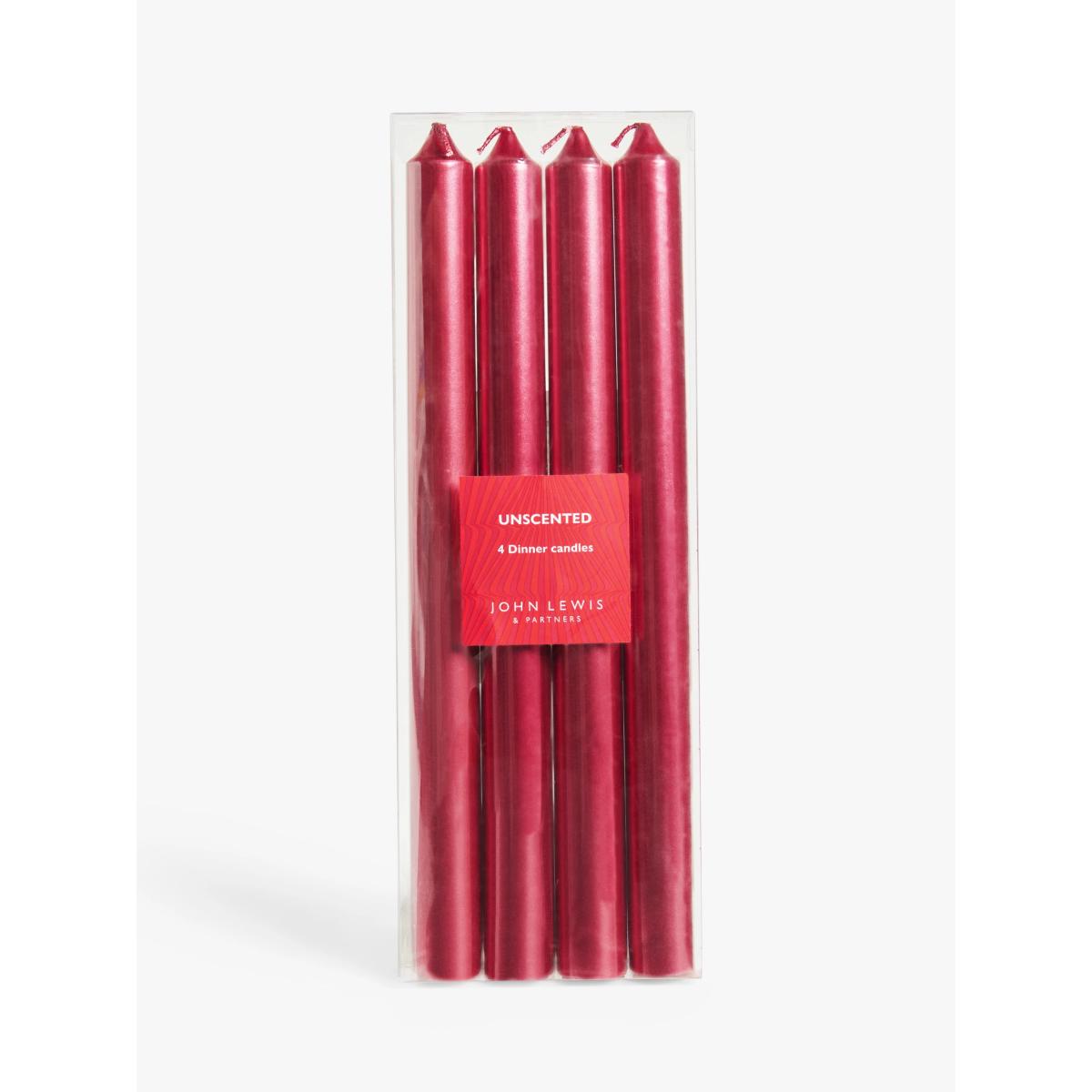 John Lewis Metallic Taper Candlesticks, Pack of 4 – image 2