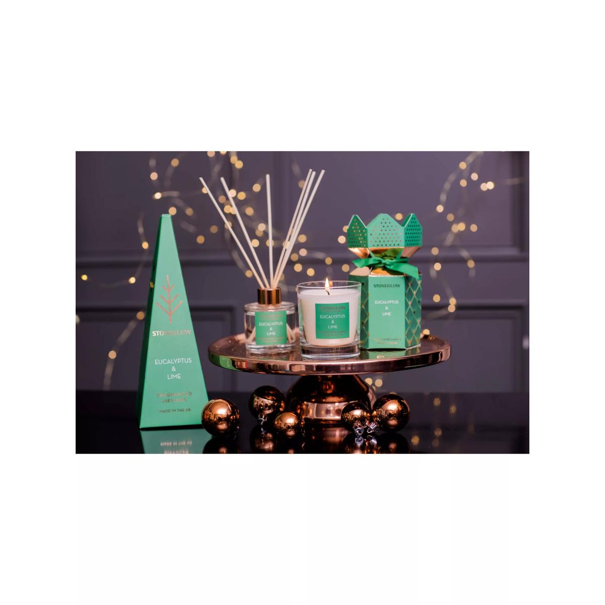 Stoneglow Eucalyptus & Lime Scented Candle Cracker, 200g – image 2