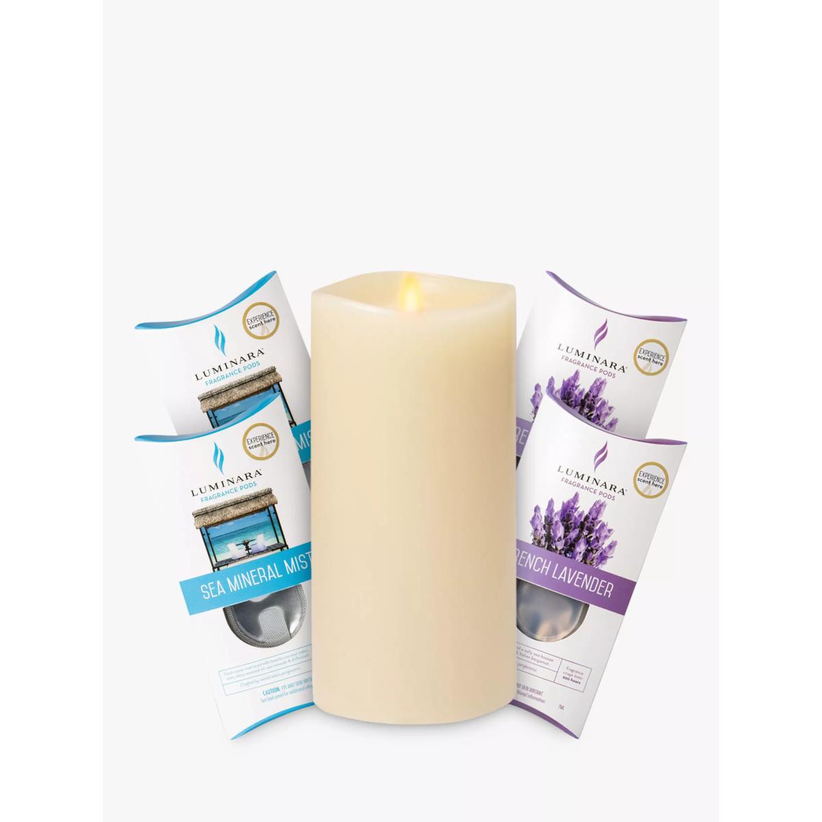 Luminara Fragrance Diffusing LED Pillar Candle, Ivory – image 2