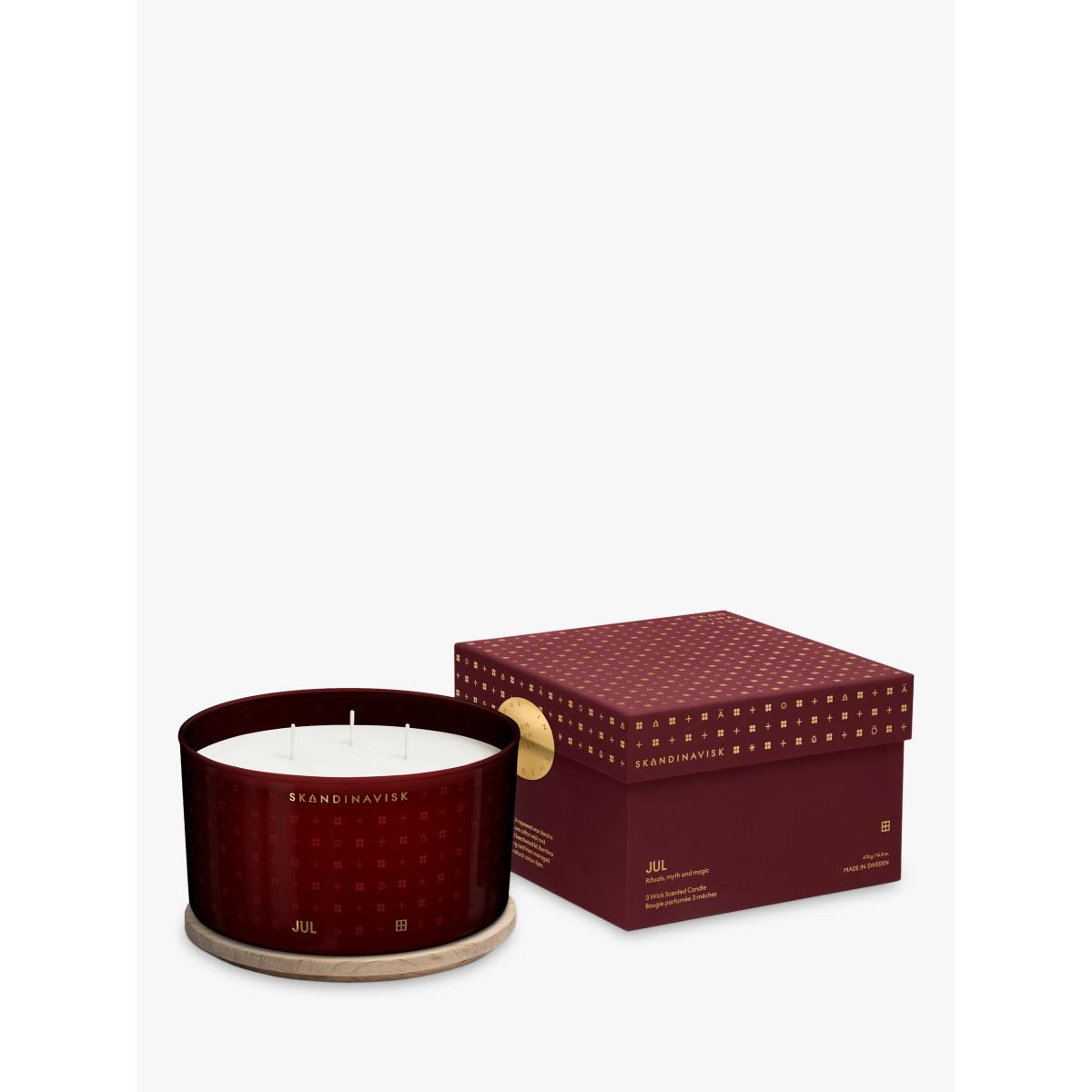 SKANDINAVISK Jul 3 Wick Scented Candle, 1.3kg – image 3