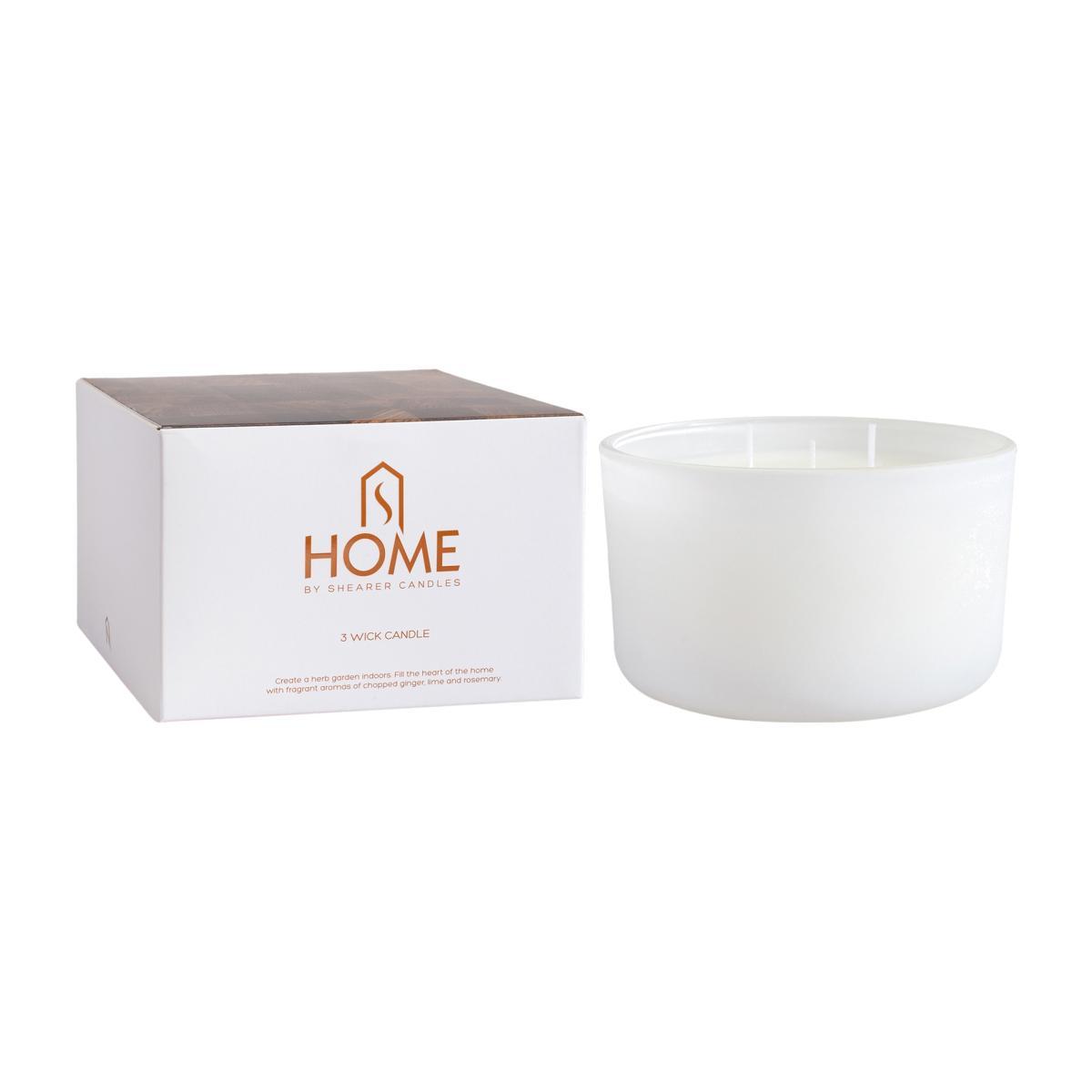 Ginger, Lime & Rosemary Scented Candle in Gift Box – image 1