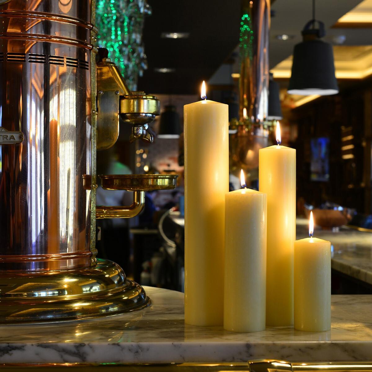 22cm Beeswax Pillar Candle – image 2