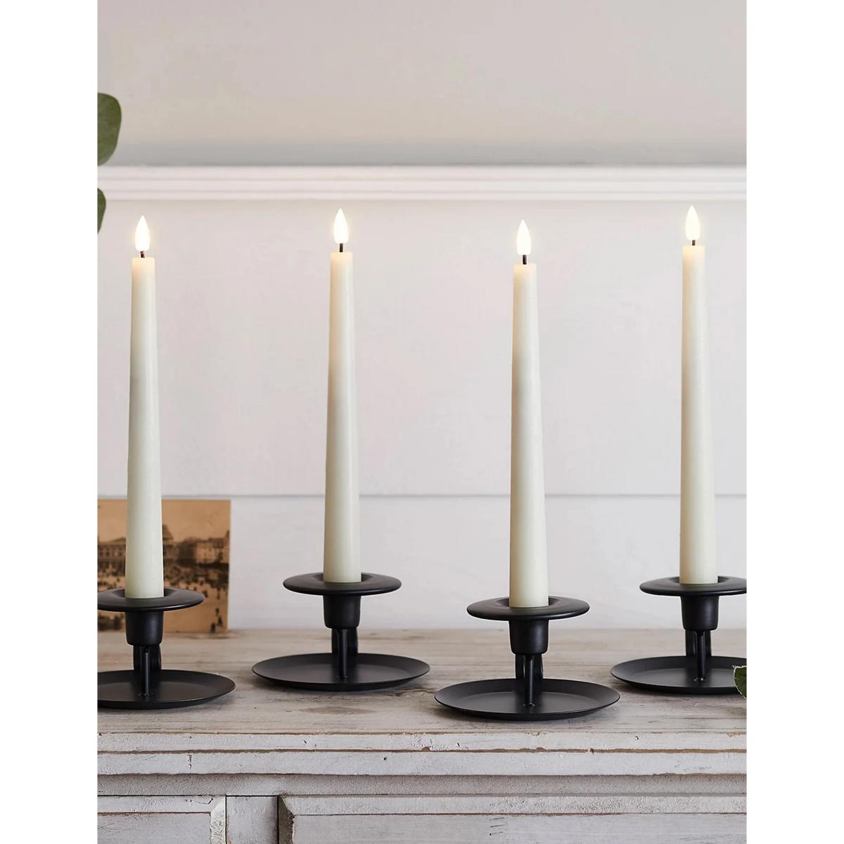 Lights4Fun Set of 4 TruGlow&reg; Dinner LED Candles - Ivory, Ivory – image 3