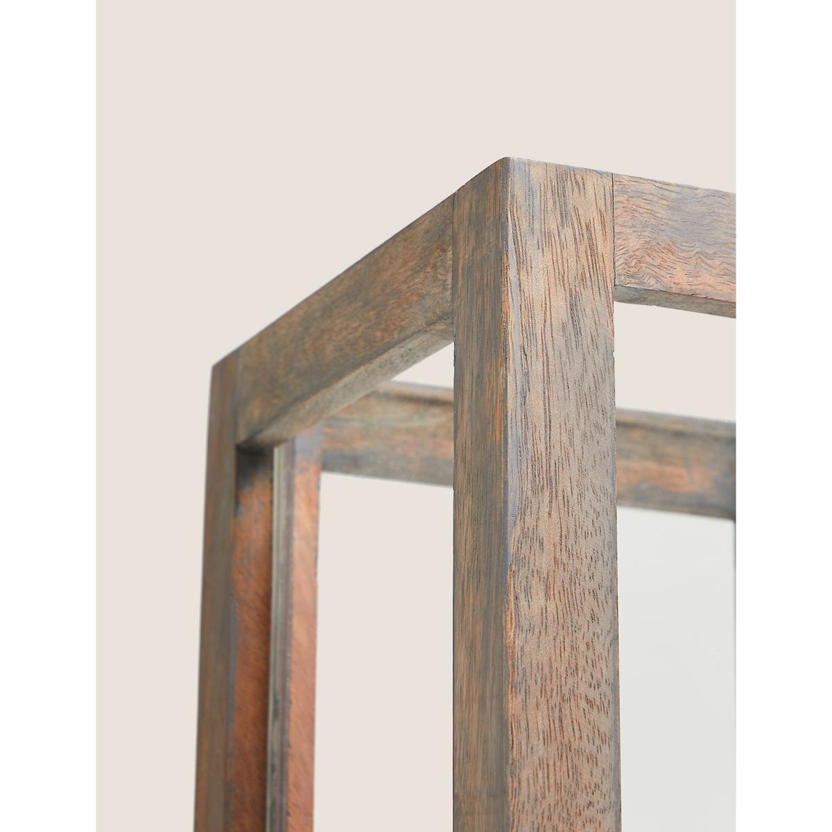 M&S Wooden Small Hurricane Lantern - Natural, Natural – image 3