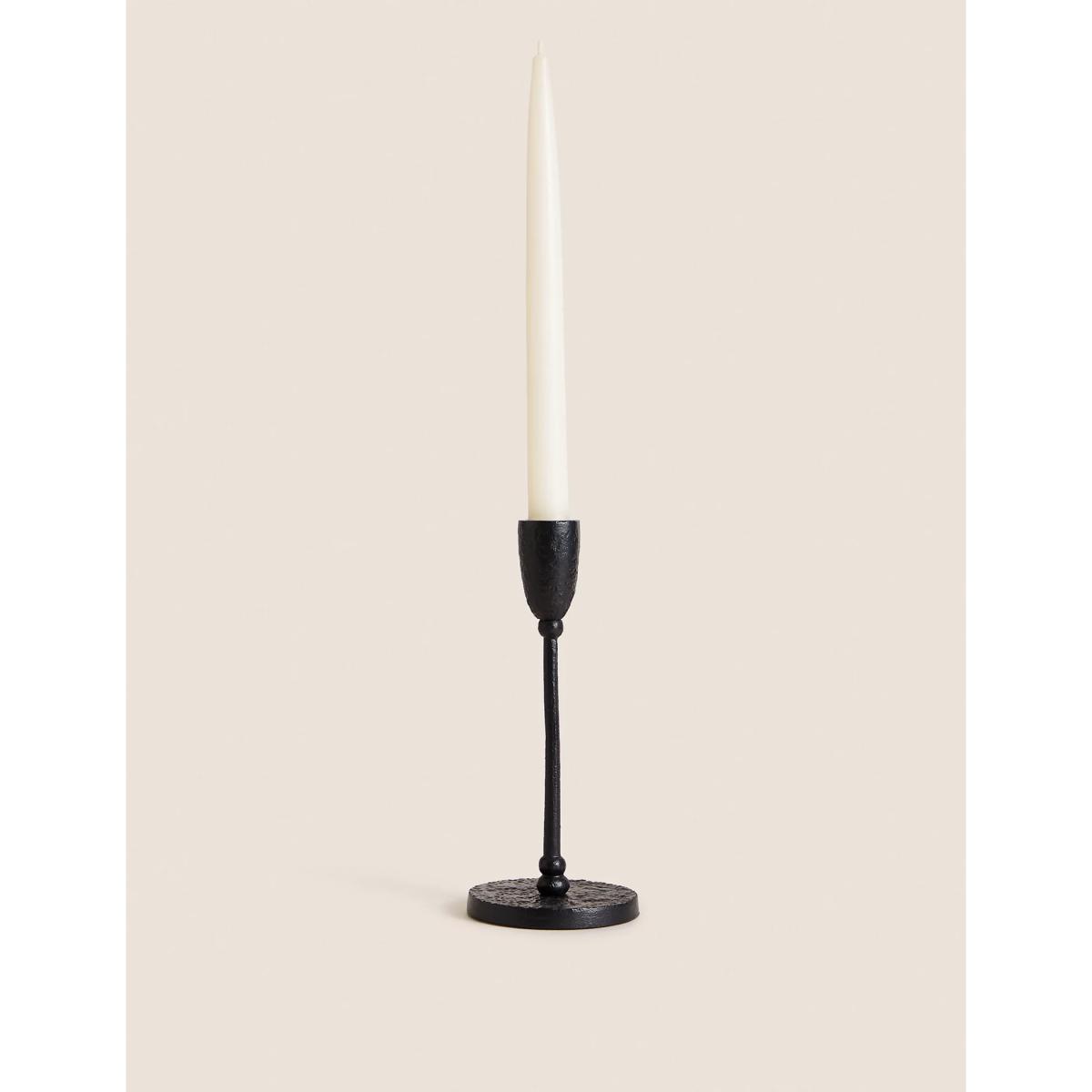 M&S Dinner Candle Holder - Black, Black – image 3