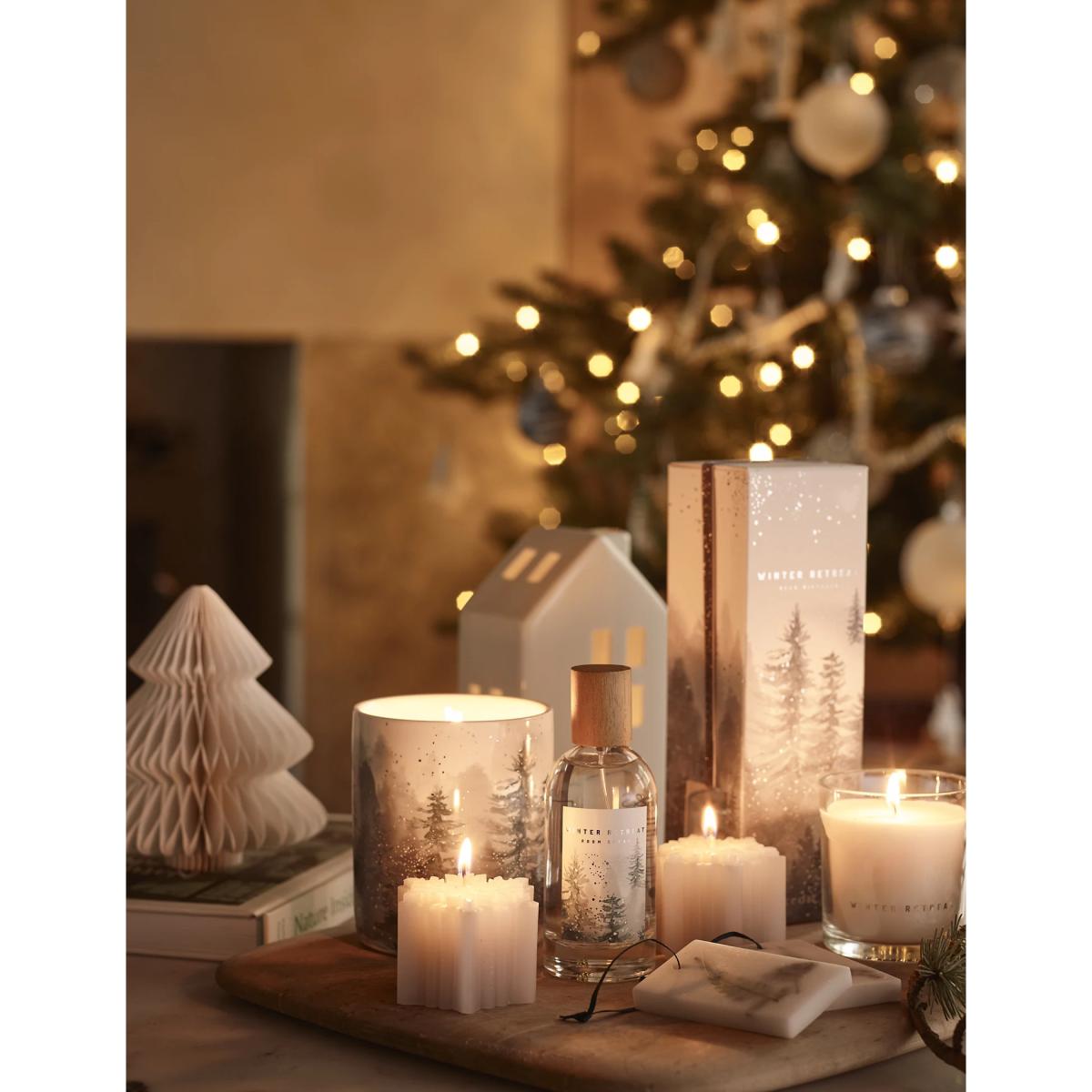 M&S Set of 3 Snowflake Candles - White Mix, White Mix – image 5