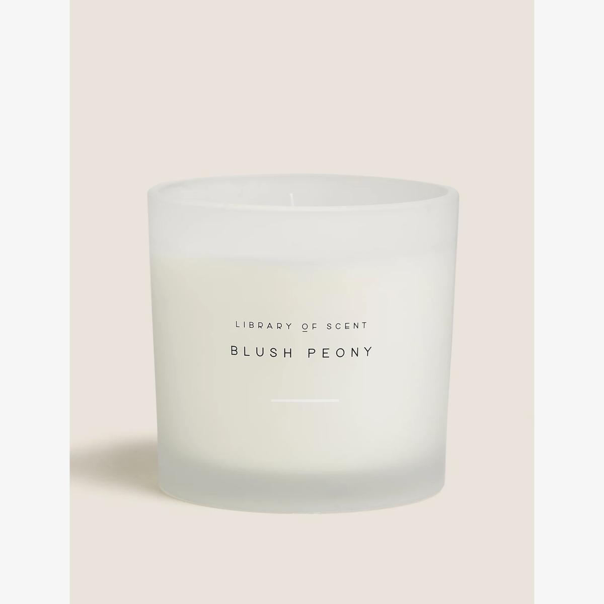 Library Of Scent Blush Peony 3 Wick Candle - White Mix, White Mix – image 1