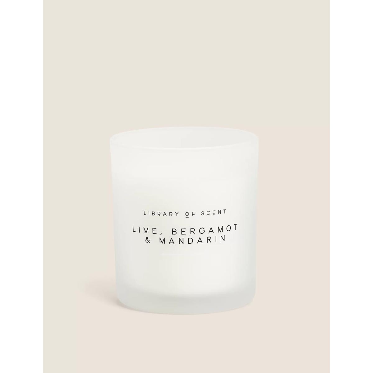 M&S Library Of Scent Lime, Bergamot & Mandarin Scented Candle - White Mix, White Mix – image 2