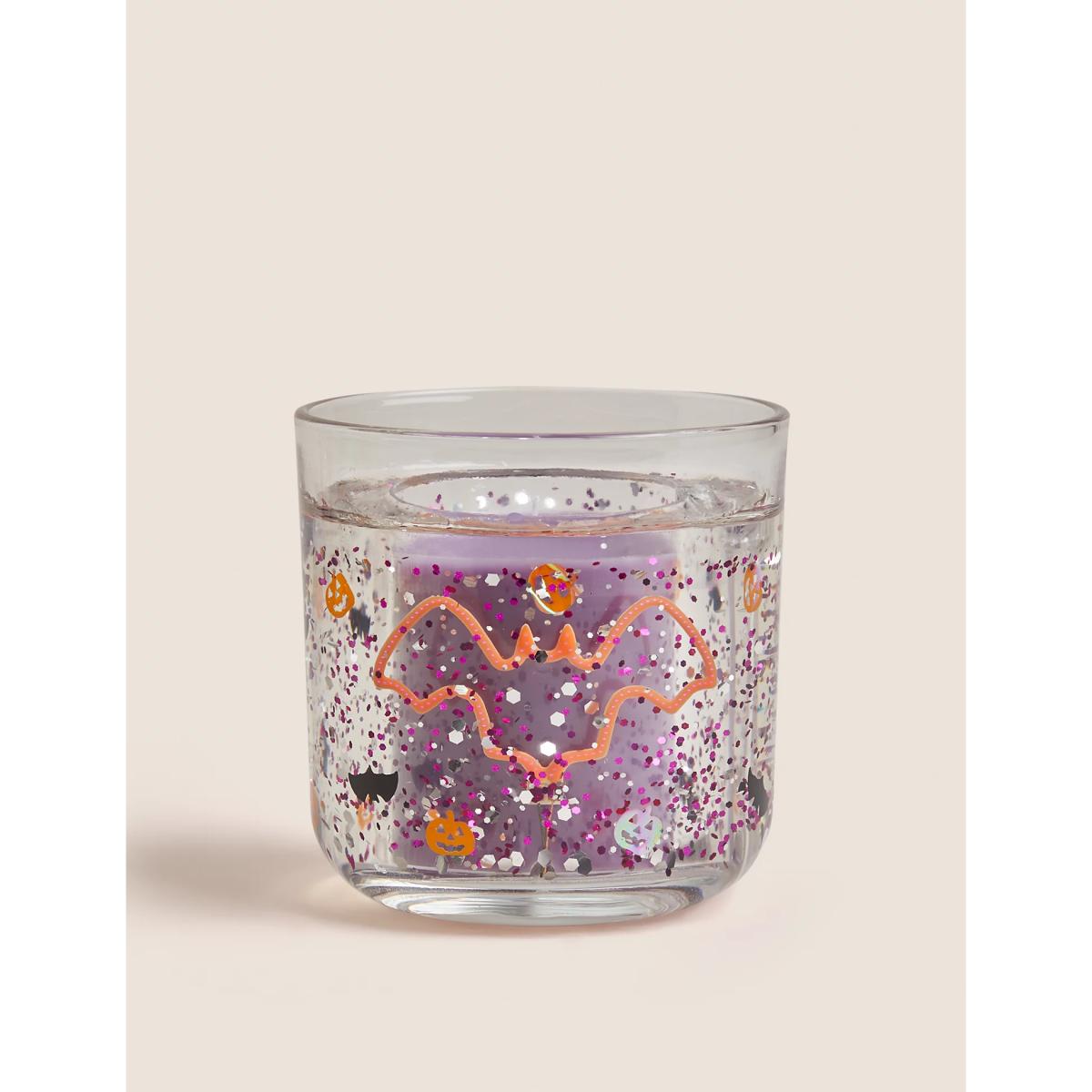 M&S Halloween Pumpkin Spiced Light Up Candle - Orange, Orange – image 2
