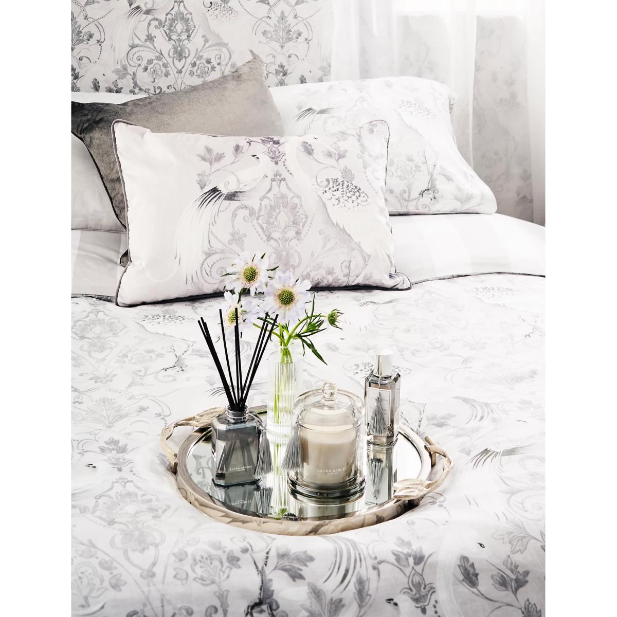 Laura Ashley Tregaron Lustre Cloche Candle - Silver Mix, Silver Mix – image 3