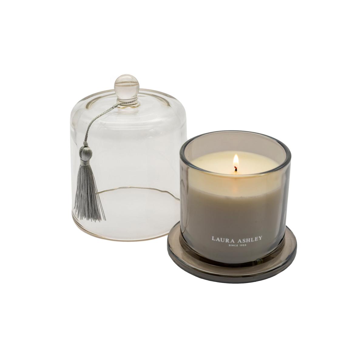 Laura Ashley Tregaron Lustre Cloche Candle - Silver Mix, Silver Mix – image 4